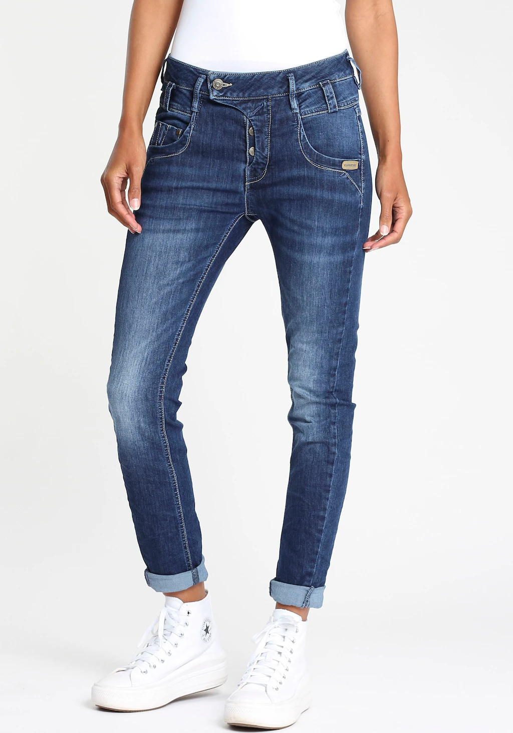 GANG Slim-fit-Jeans "94Marge", mit besonderem 4-Knopf-Verschluss günstig online kaufen
