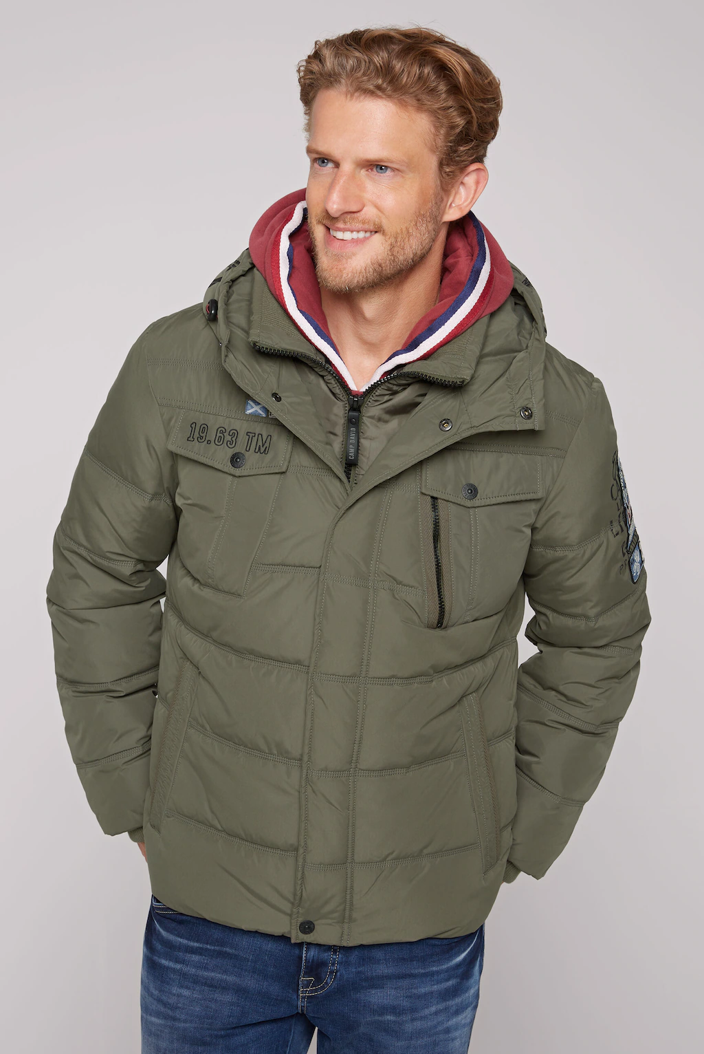 CAMP DAVID Winterjacke, mit Kapuze, mit wasserabweisender Funktion günstig online kaufen