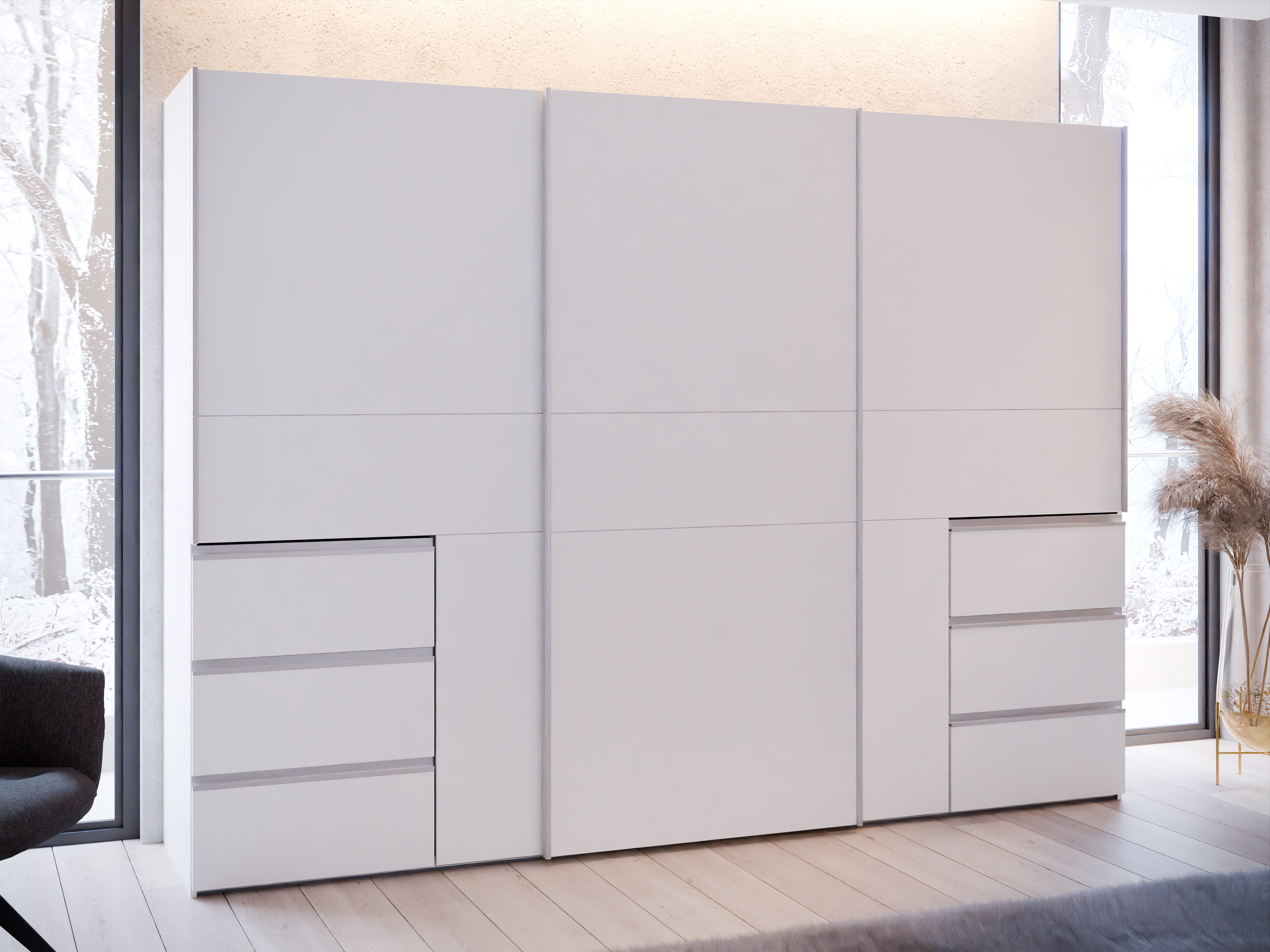 FORTE Schwebetürenschrank, (B/H/T ca. 269,7x200,5x61cm), Schwebetürenschran günstig online kaufen