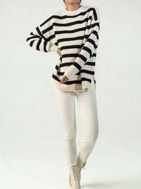 ANNIS Fashion & Accessoires Strickpullover "HANNAH" (1-tlg) Waffelmuster, E günstig online kaufen