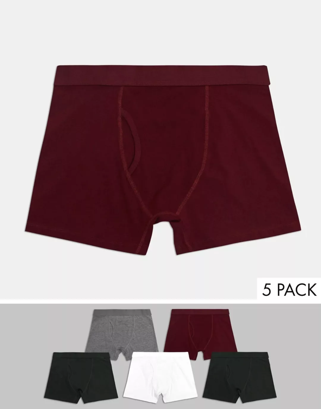 Weekday – Johnny – Boxershorts im 5er-Pack-Mehrfarbig günstig online kaufen