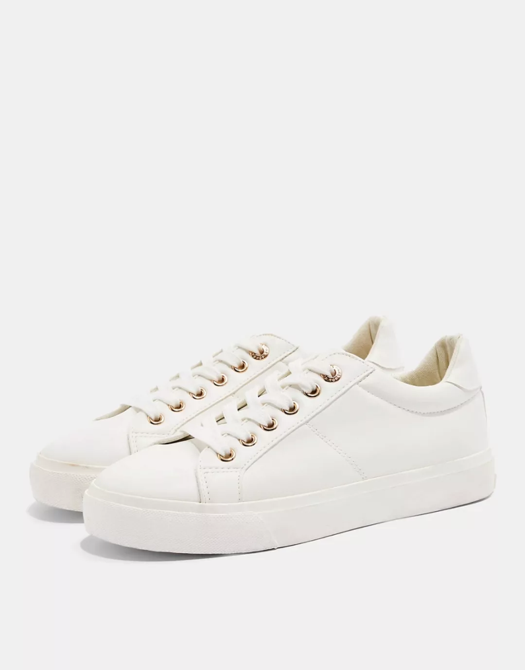 Topshop – Camden – Sneaker in Weiß zum Schnüren günstig online kaufen