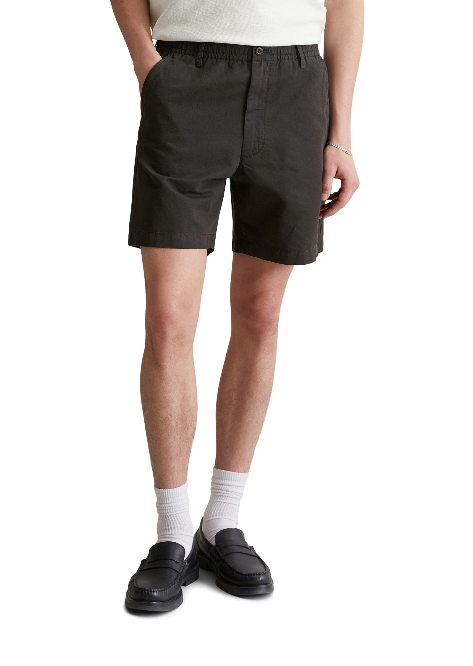 Marc OPolo DENIM Shorts "aus Bio-Baumwolle und Leinen" günstig online kaufen