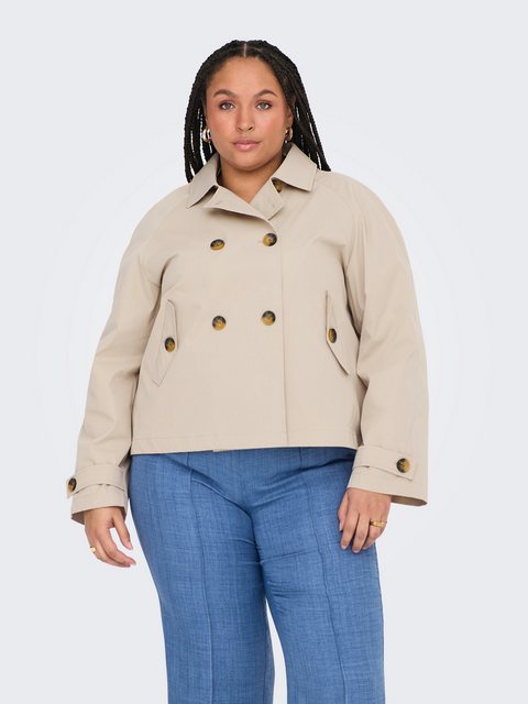 ONLY CARMAKOMA Kurzjacke CARAPRIL LIFE SHORT TRENCHCOAT OTW NOOS günstig online kaufen