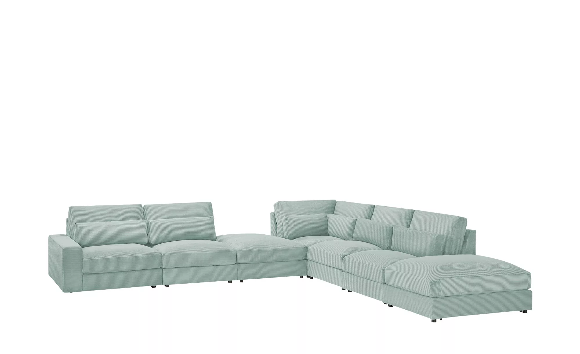 Ecksofa  Branna ¦ grün ¦ Maße (cm): B: 412 H: 88 T: 386 Polstermöbel > Sofa günstig online kaufen