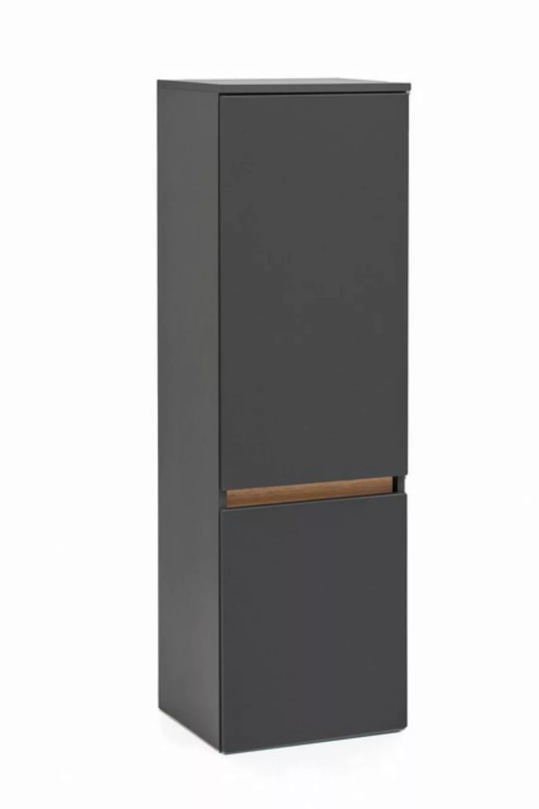 HELD MÖBEL Midischrank aus MDF in matt grau mit 2 Türen und 2 Einlegeböden günstig online kaufen