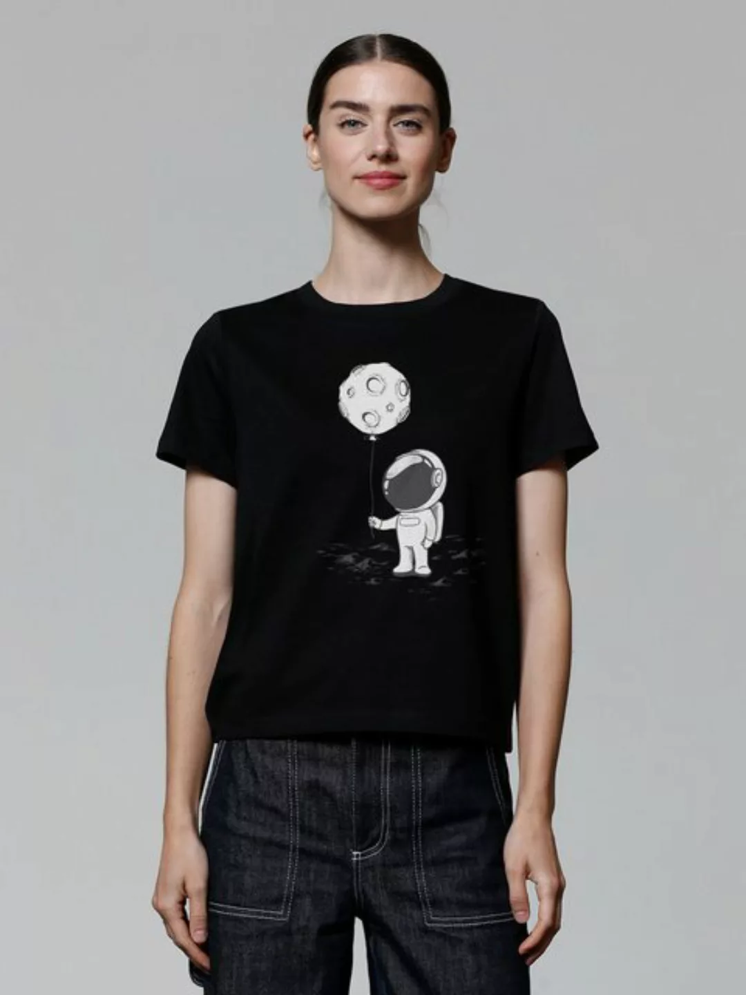 wat? Apparel T-Shirt Kleiner Astronaut mit Luftballon günstig online kaufen