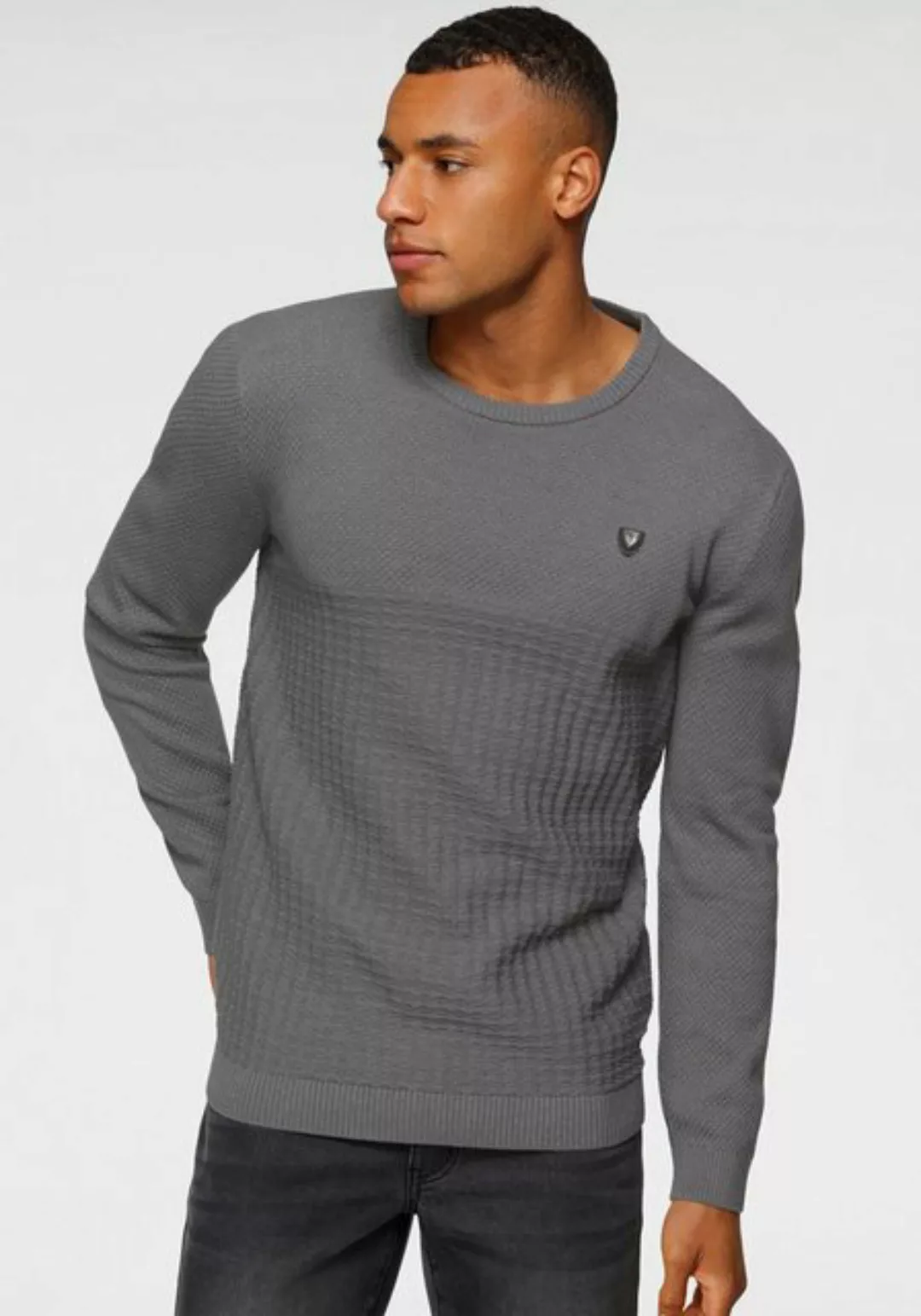 Bruno Banani Strickpullover, mit modischer Struktur günstig online kaufen