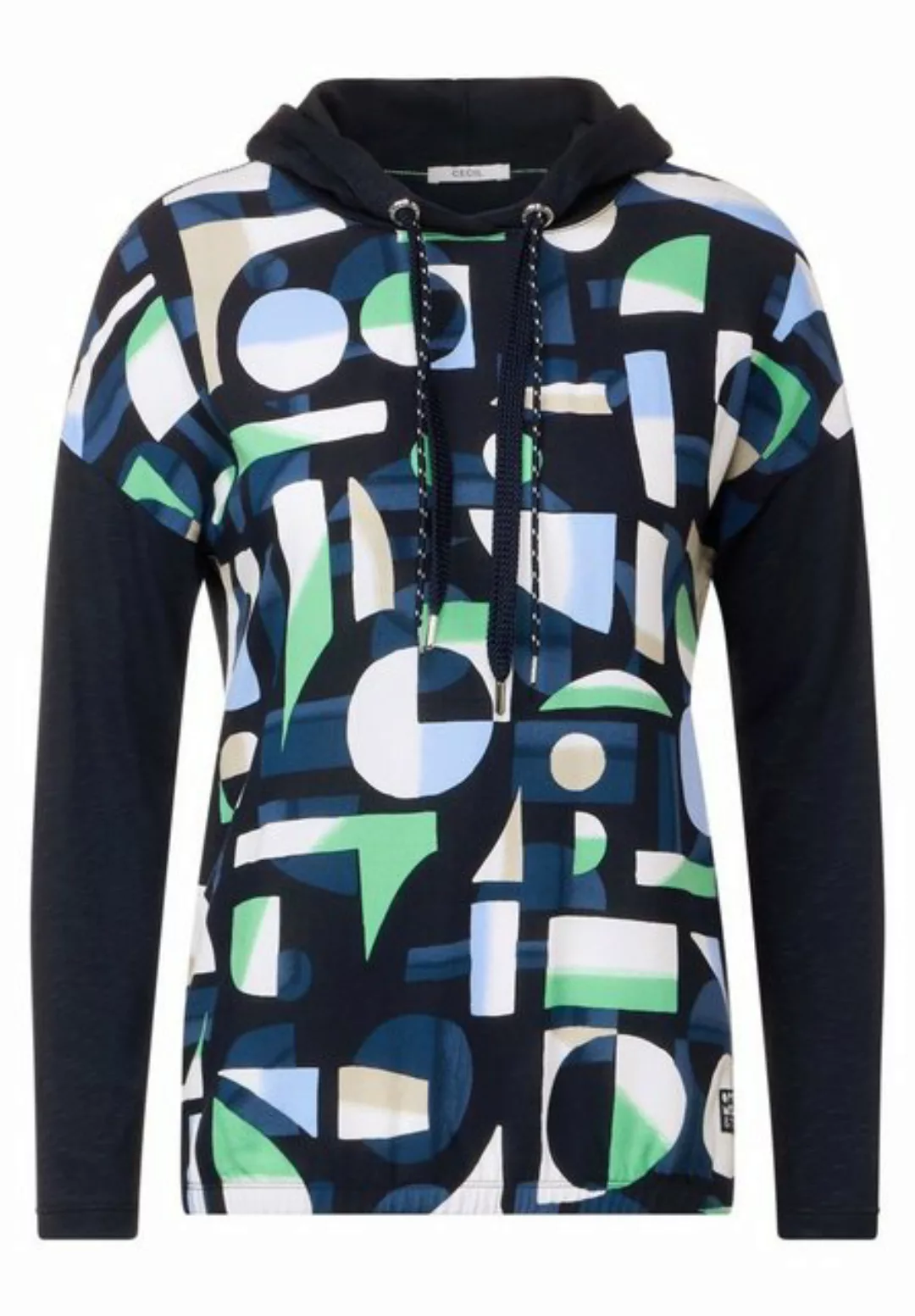 Cecil Shirtbluse Mat Mix Geometric Print Hoody günstig online kaufen