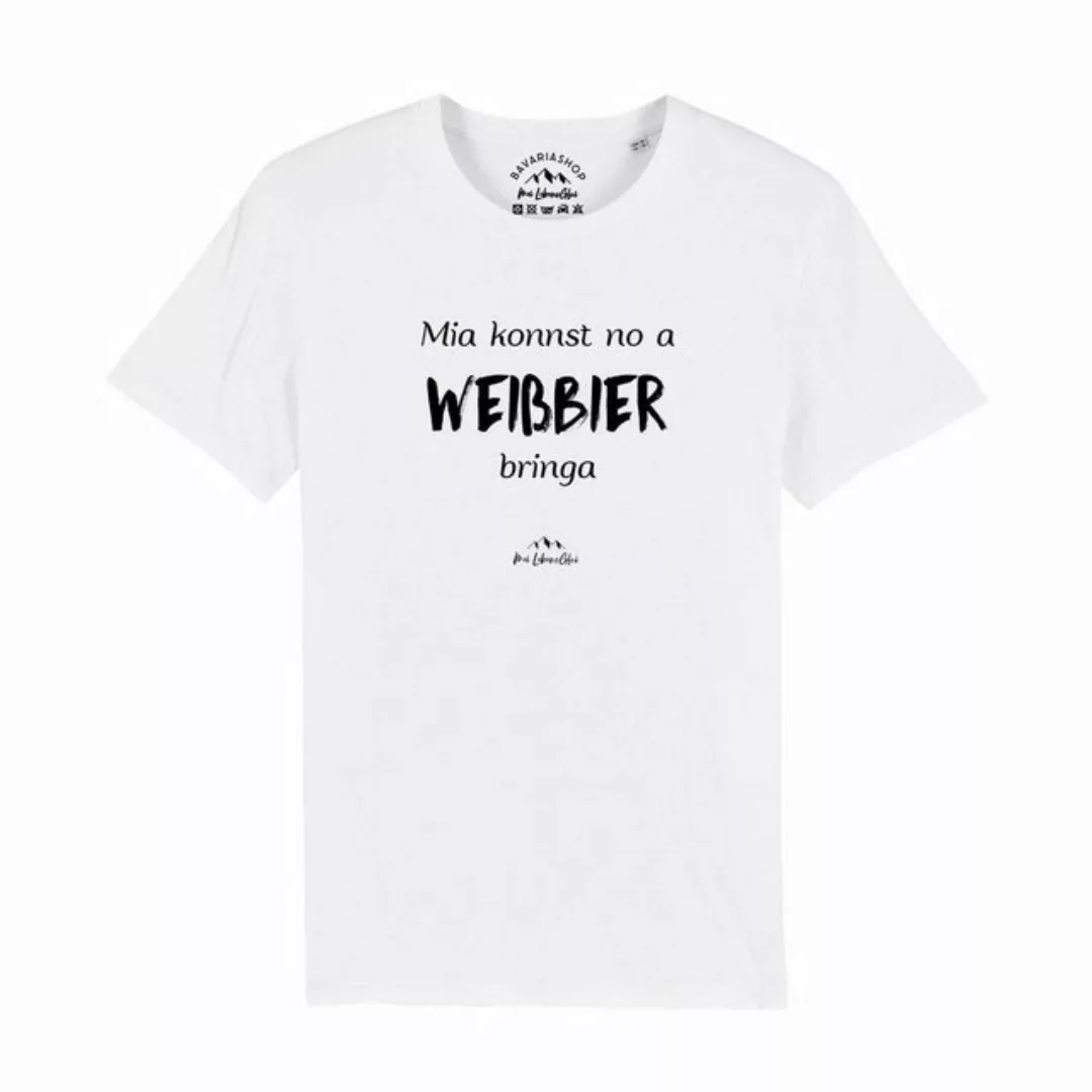 Bavariashop T-Shirt Herren T-Shirt "Mia konnst no a Weißbier bringa günstig online kaufen