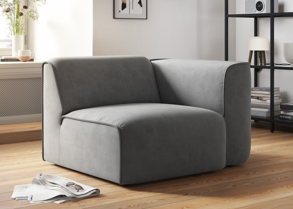 RAUM.ID Sessel "Merid Sofa-Eckelement, Maße B/T/H: 109/97/46 cm", als Modul günstig online kaufen