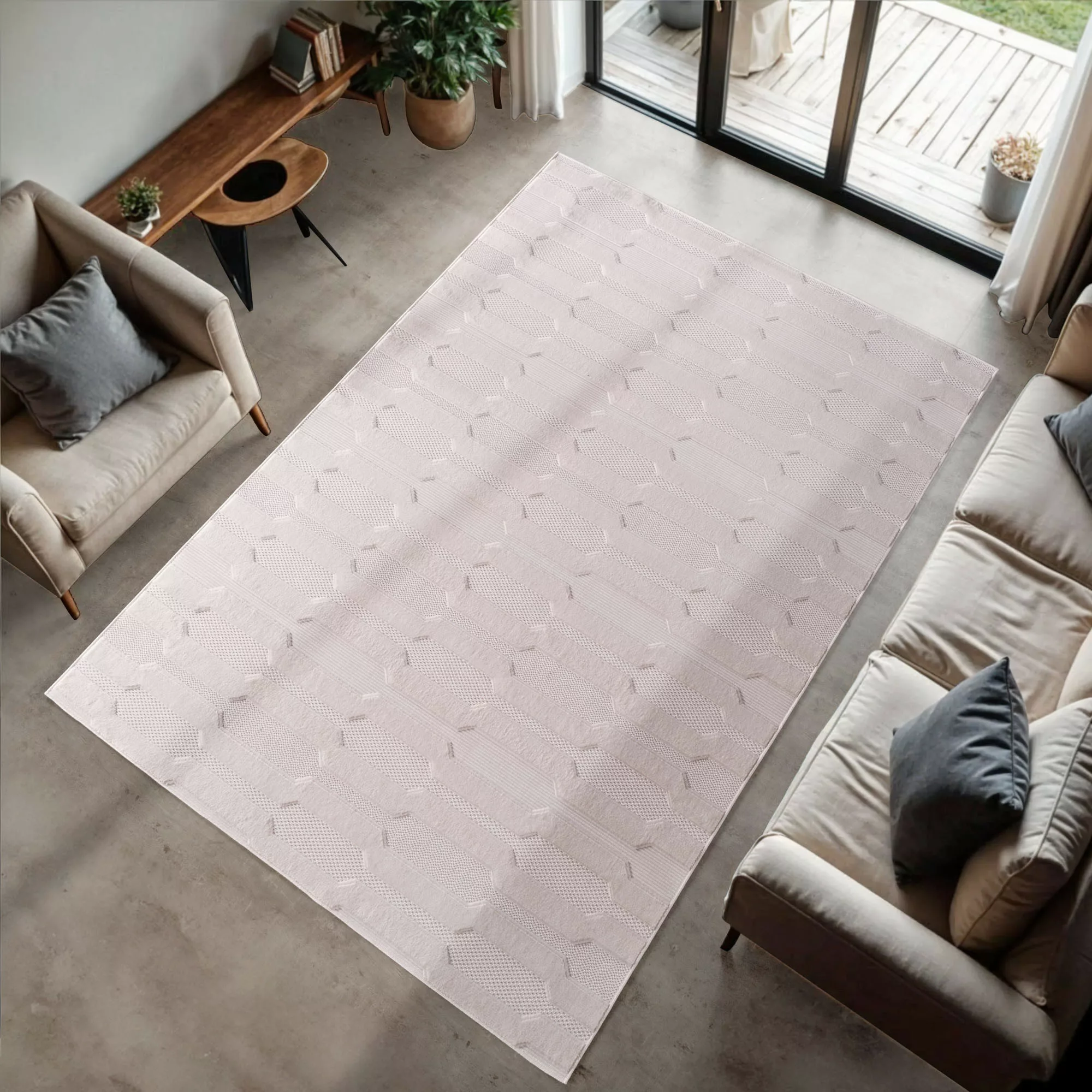 Ayyildiz Teppiche Teppich »DOHA 1658«, rechteckig, 4 mm Höhe, Läufer, 3D Ho günstig online kaufen