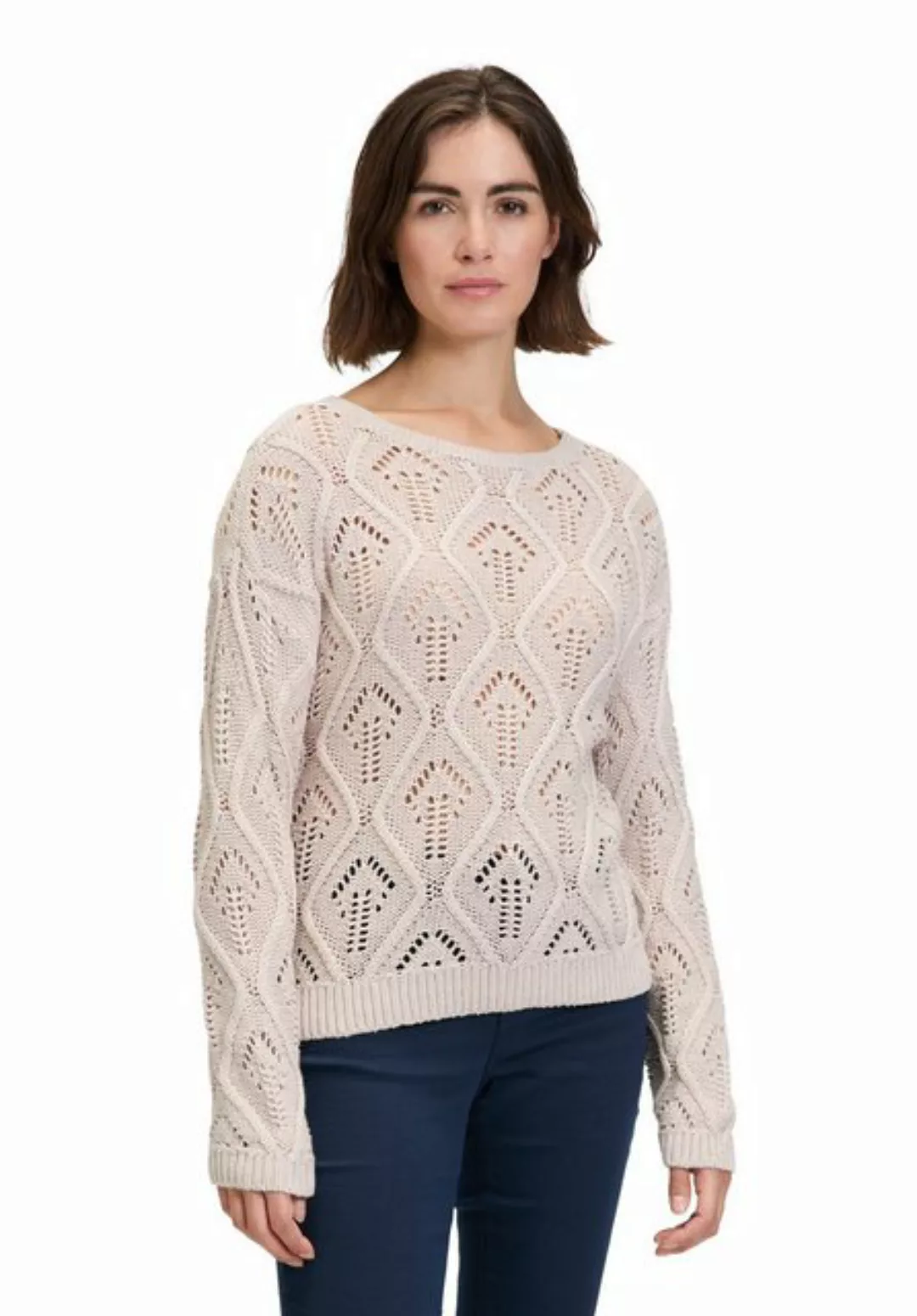 Betty&Co Strickpullover Betty & Co Lochstrick-Pullover mit Strickdetails (1 günstig online kaufen