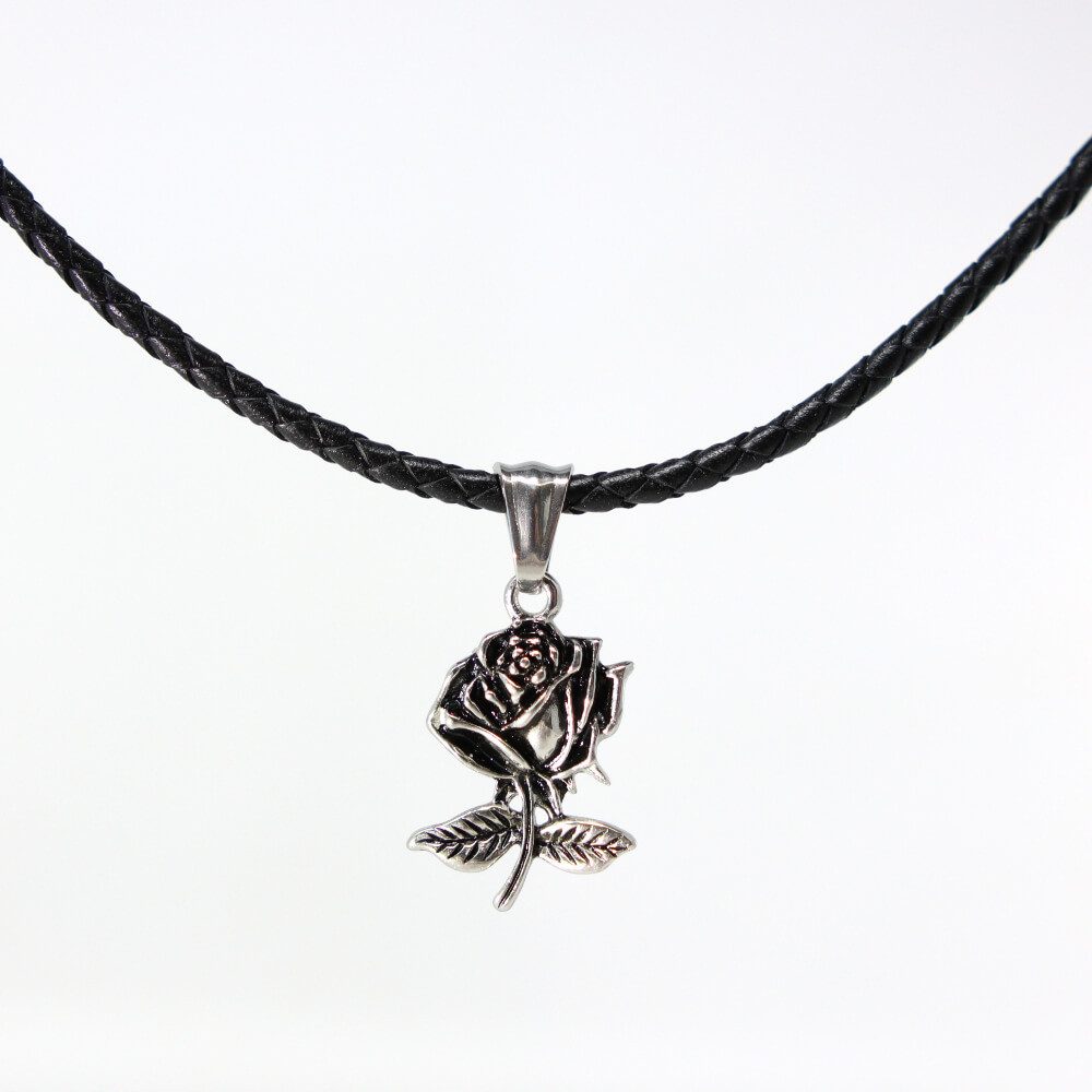 DALMARO Kette mit Anhänger Lederkette Edelstahlkette günstig online kaufen
