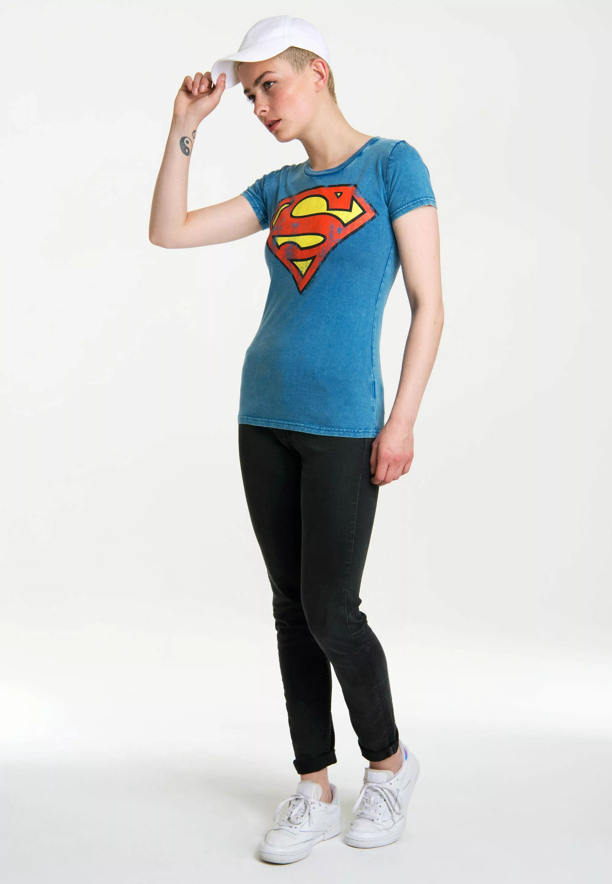 LOGOSHIRT T-Shirt "Superman", mit coolem Vintage-Print günstig online kaufen