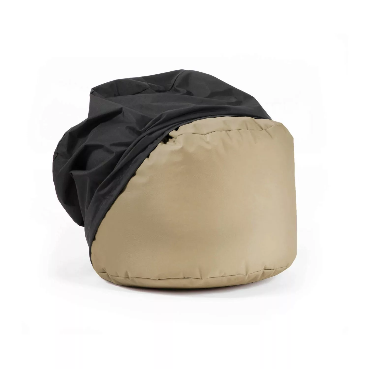 mokebo Outdoor Pouf o Hocker in Beige mit Wasserabweisender Schutzhülle Der günstig online kaufen