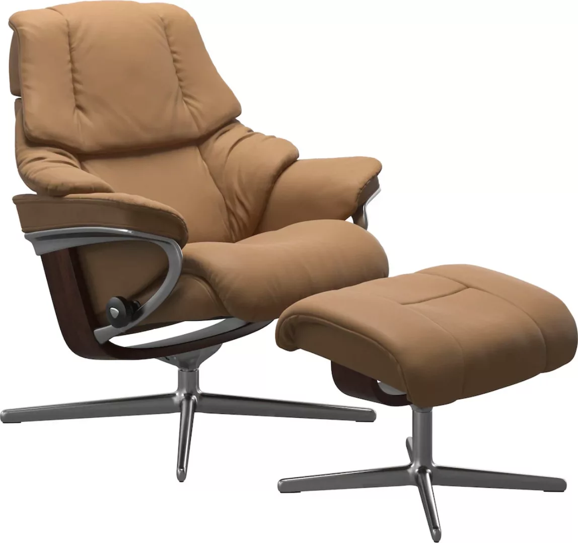 Stressless Fußhocker "Reno", mit Cross Base, Größe S, M & L, Holzakzent Bra günstig online kaufen