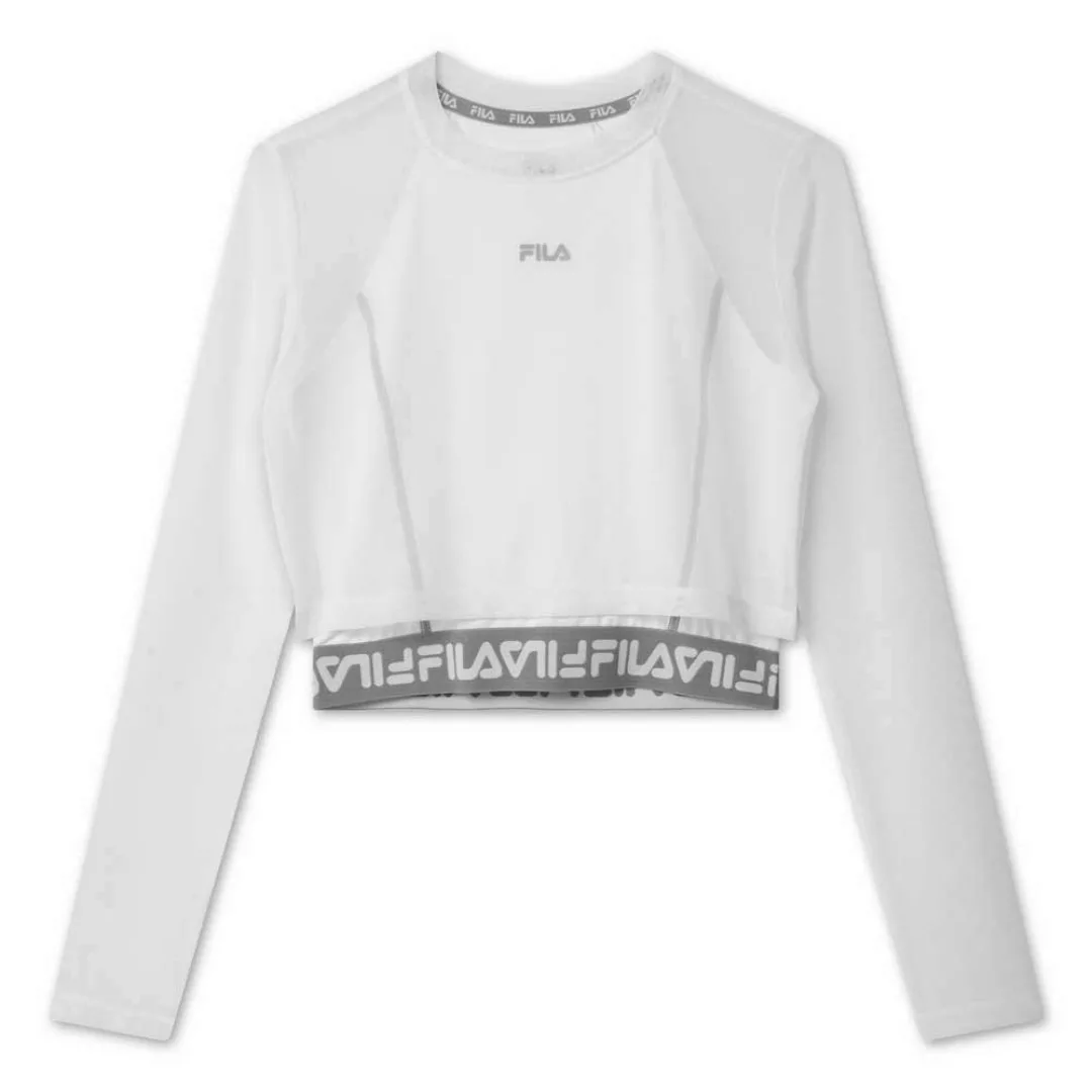 Fila Magenta Crop Langarm-t-shirt M Bright White günstig online kaufen