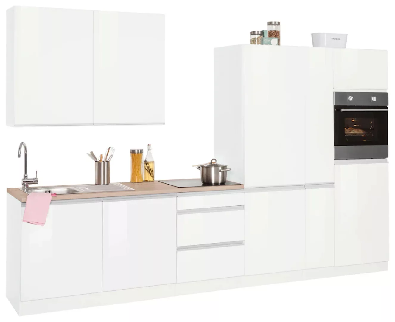 KOCHSTATION Küchenzeile "KS-Ohio", ohne E-Geräte, Breite 330 cm günstig online kaufen