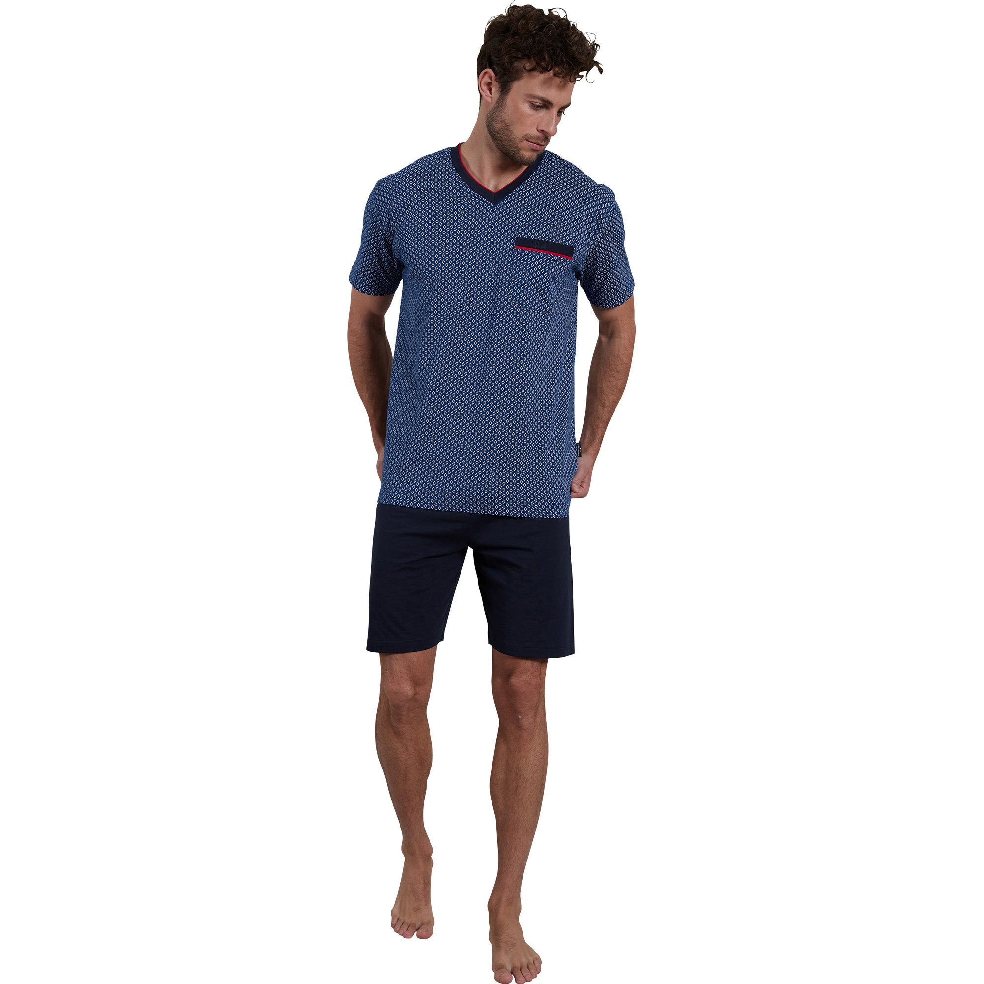 GÖTZBURG Shorty "Manhattan", (2 tlg.), Kurzarm, V-Ausschnitt, kurze Hose, B günstig online kaufen