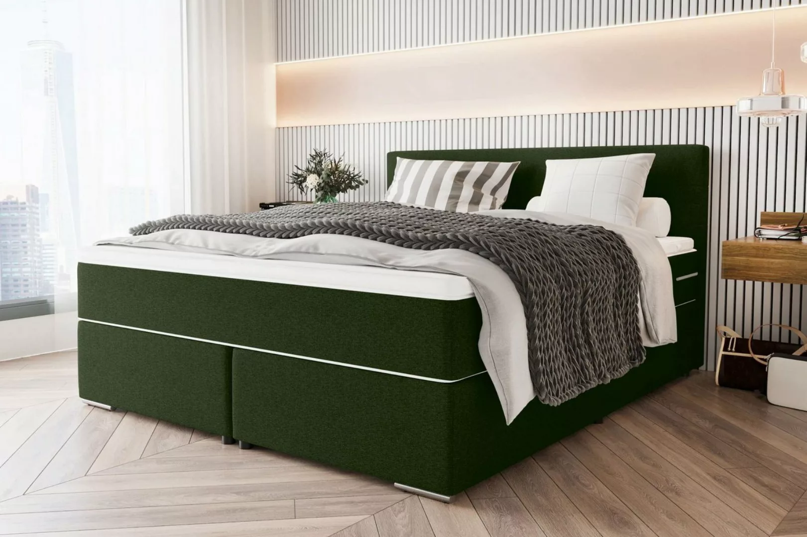 99rooms Boxspringbett Phönix (Schlafzimmerbett, Bett), 140/160/180/200 x 20 günstig online kaufen