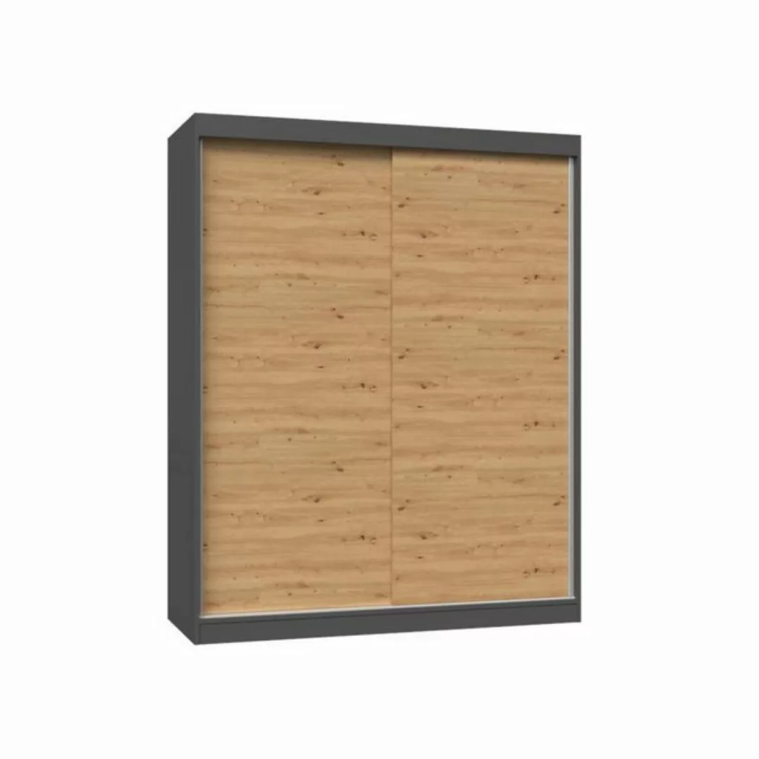 Beautysofa Schiebetürenschrank Royal (120 / 160 cm Kleiderschrank) günstig online kaufen