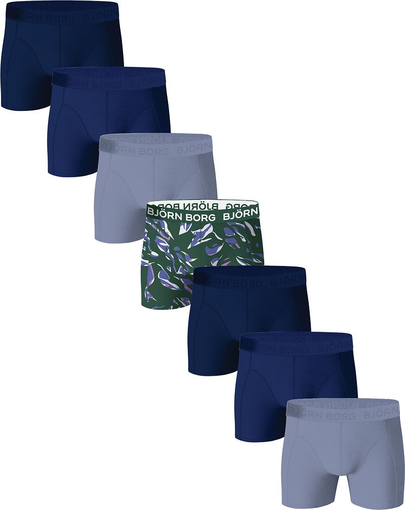 Bjorn Borg Boxers Cotton Stretch 7-Pack Blau - Größe L günstig online kaufen