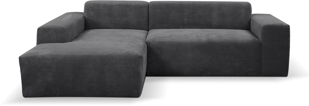 WERK2 Ecksofa "Zeus-L", Curvy Trend Ecksofa mit urbaner Optik günstig online kaufen