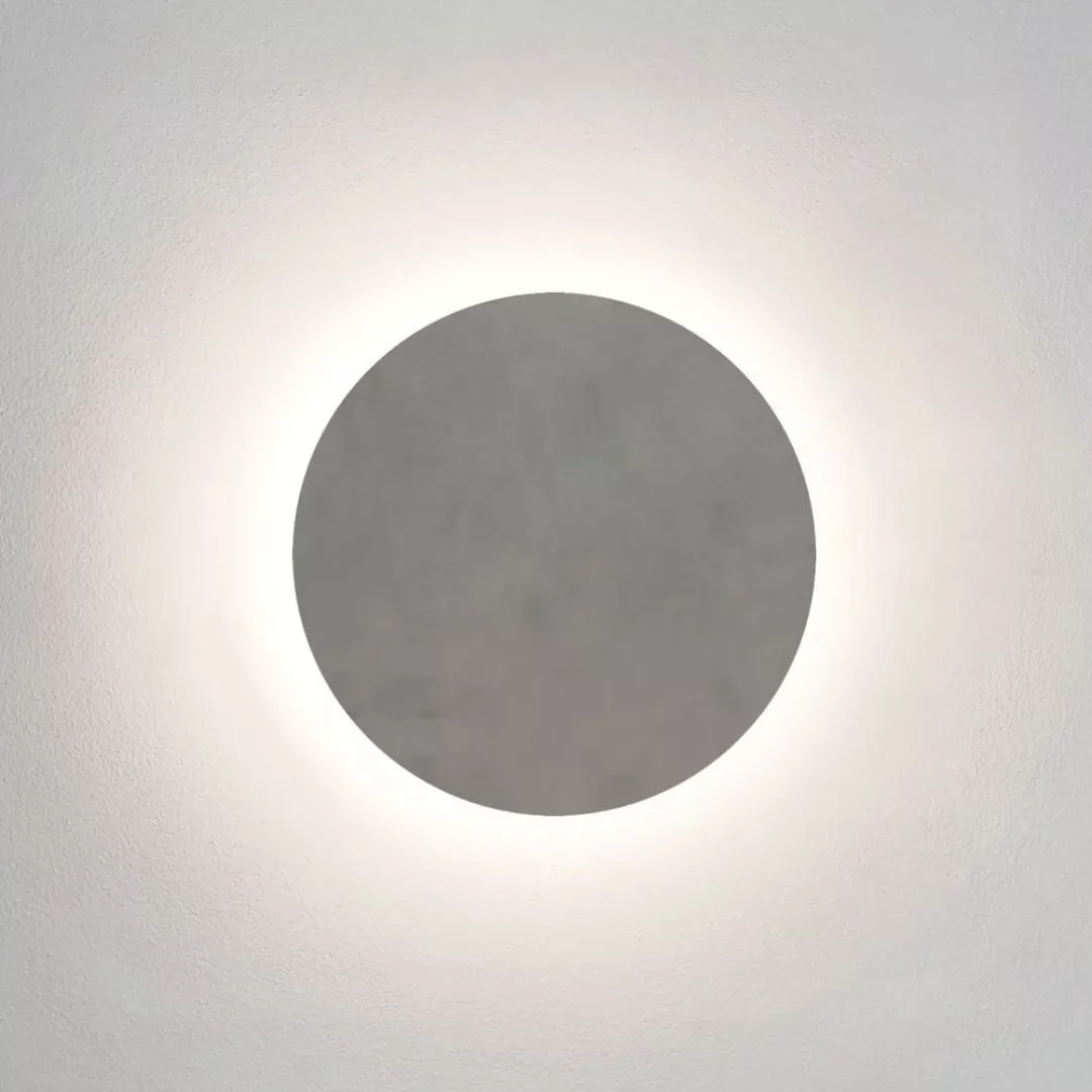 LED Wandleuchte Eclipse in Grau 12,6W, 597lm, IP44 günstig online kaufen