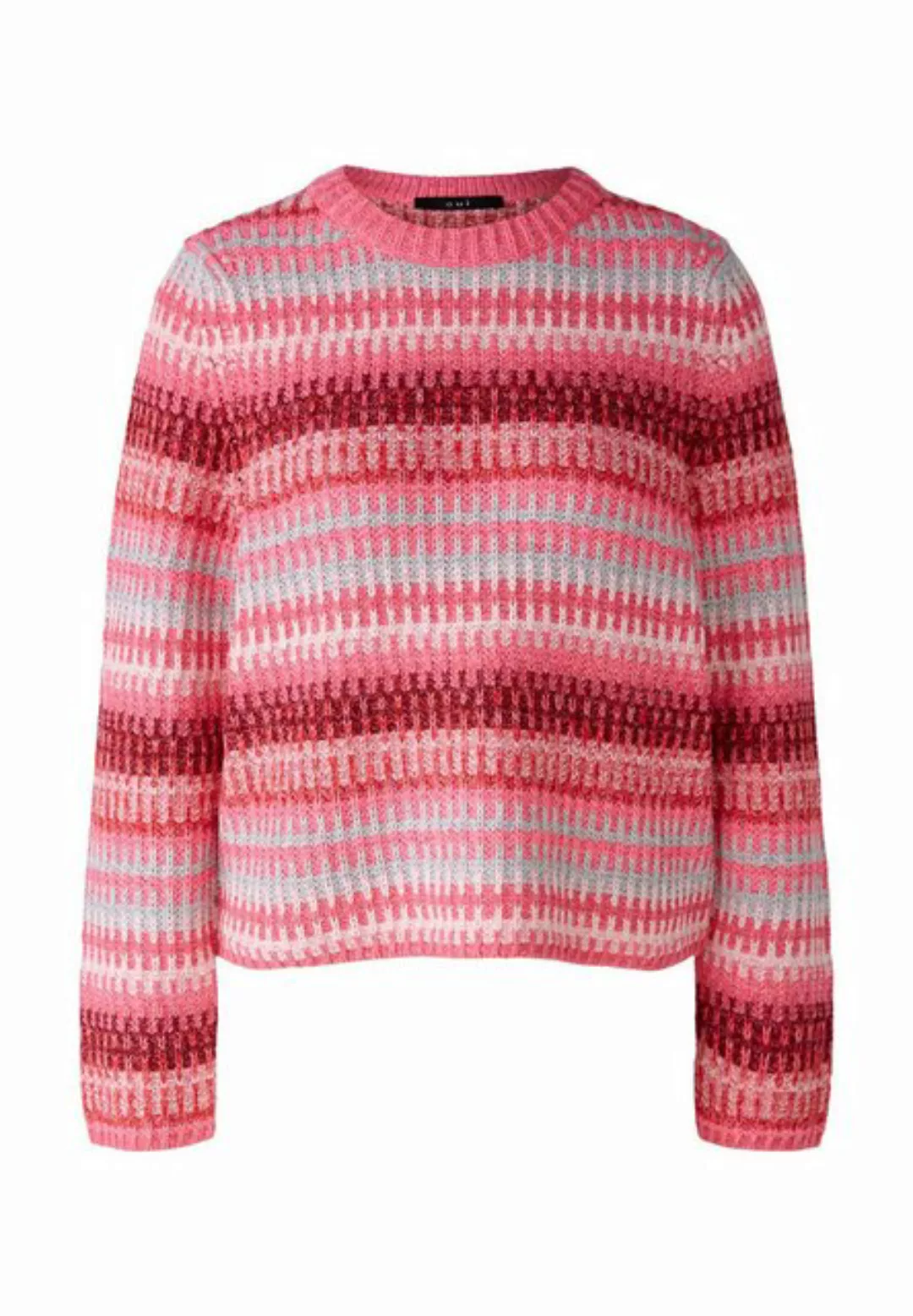 Oui Strickpullover Pullover Baumwollmischung günstig online kaufen