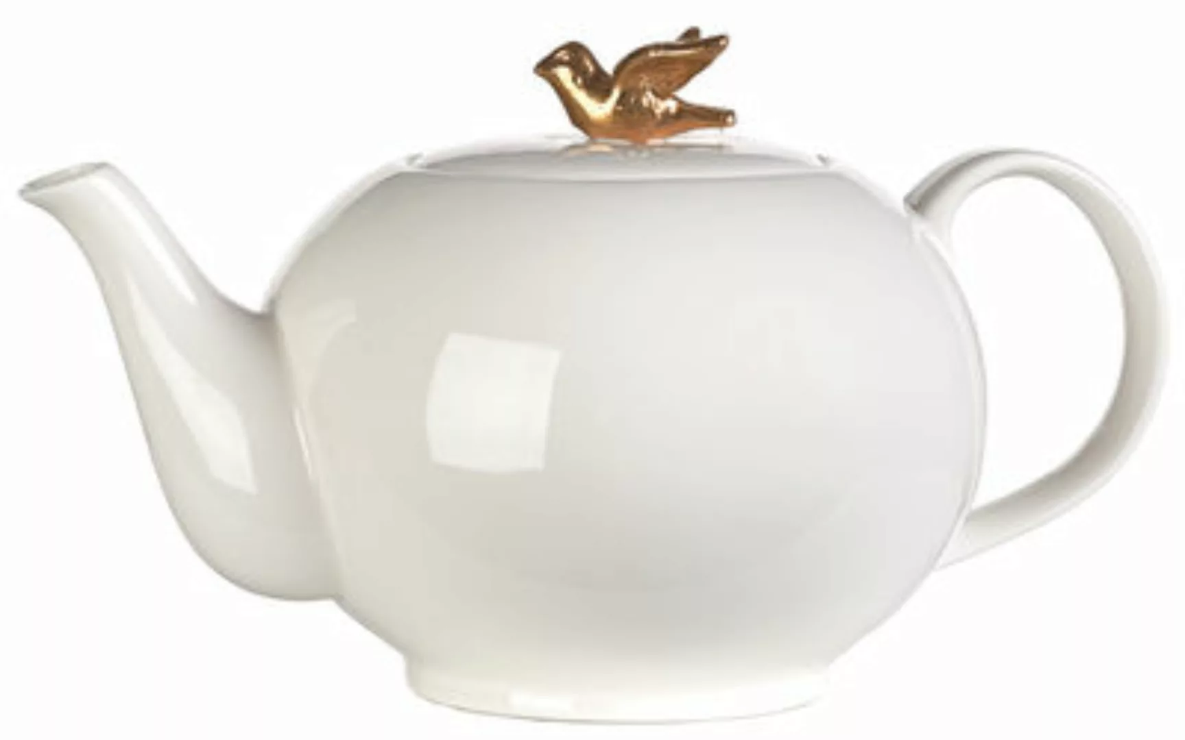 Teekanne Freedom Bird keramik weiß - Pols Potten - Weiß günstig online kaufen