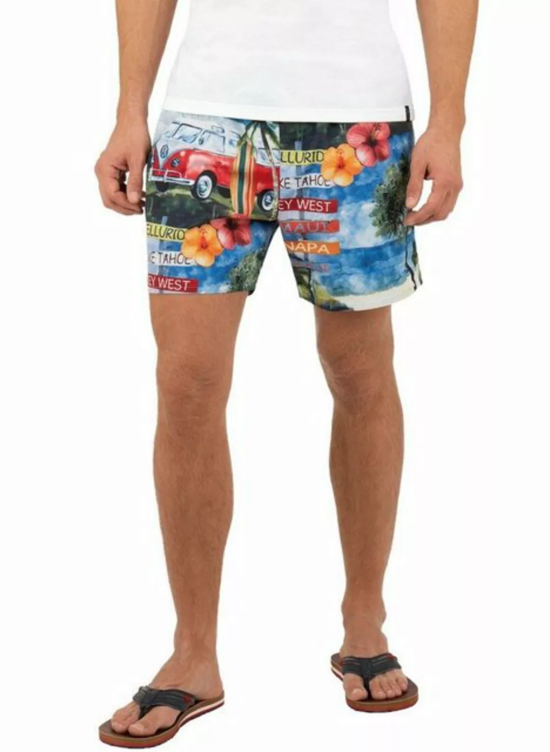 Trigema Shorts TRIGEMA Bade-/Freizeitshorts mit Druckmotiv (1-tlg) günstig online kaufen