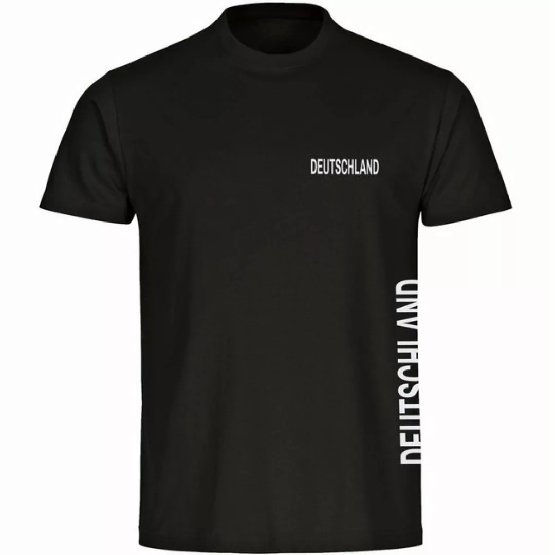 multifanshop T-Shirt Herren Deutschland - Brust & Seite - Männer günstig online kaufen