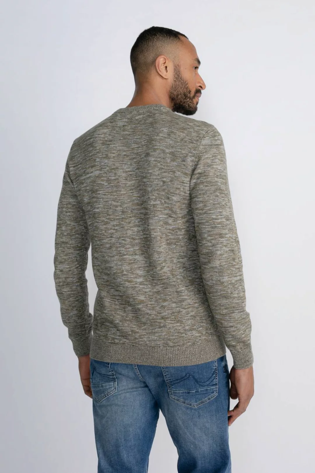 Petrol Pullover Melange Grün - Größe XL günstig online kaufen