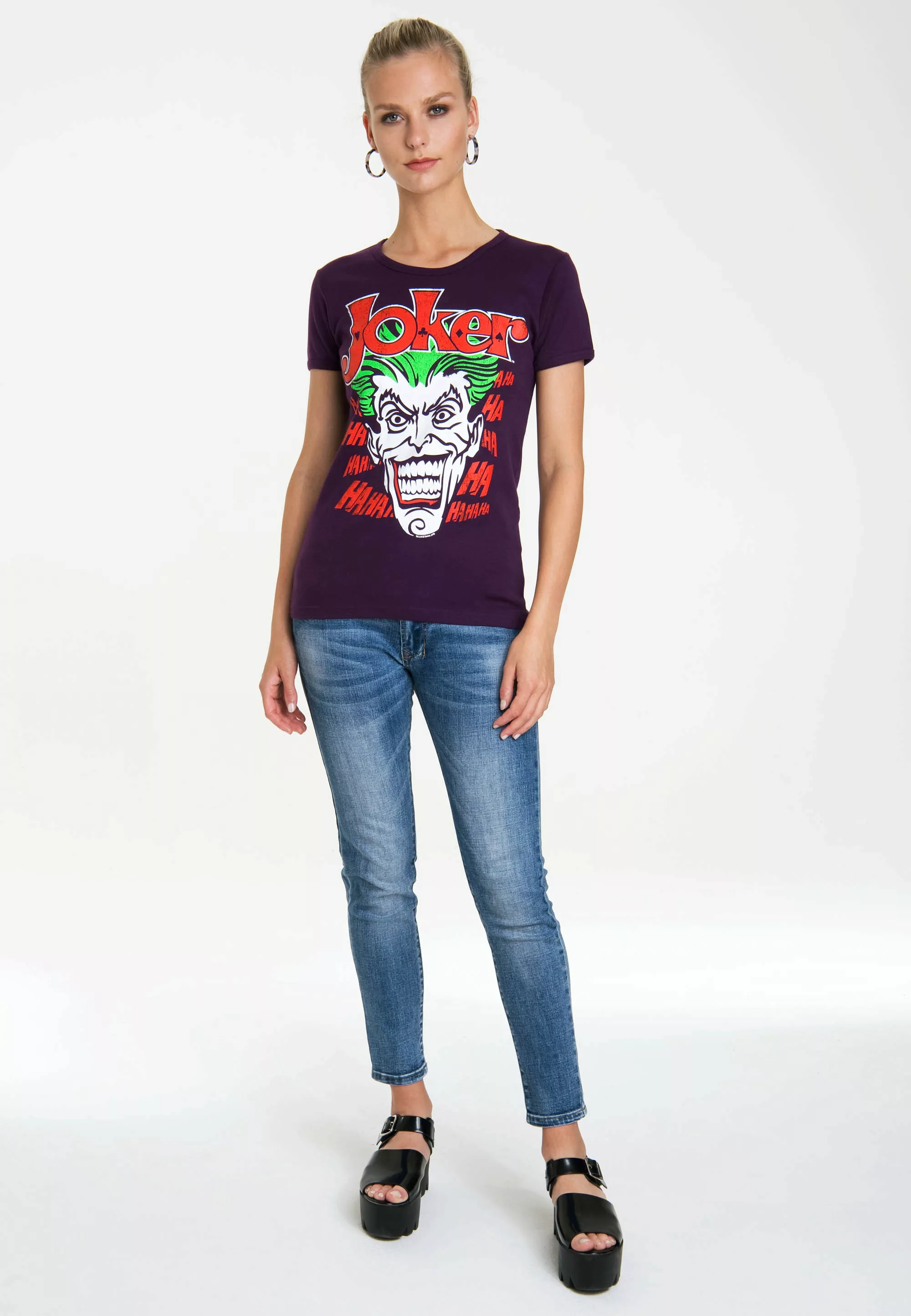 LOGOSHIRT T-Shirt "The Joker", mit lizenzierten Originaldesign günstig online kaufen