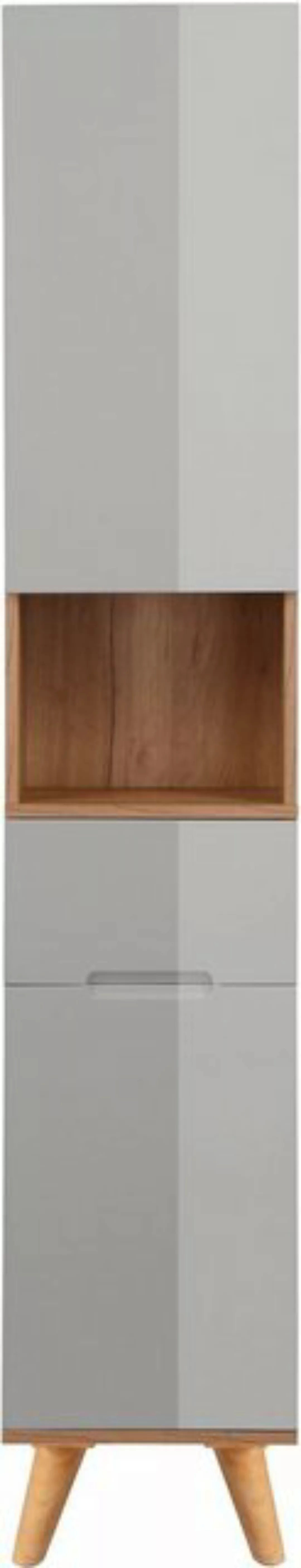 welltime Hochschrank Lund Badschrank skandinavisches Design mit viel Staura günstig online kaufen