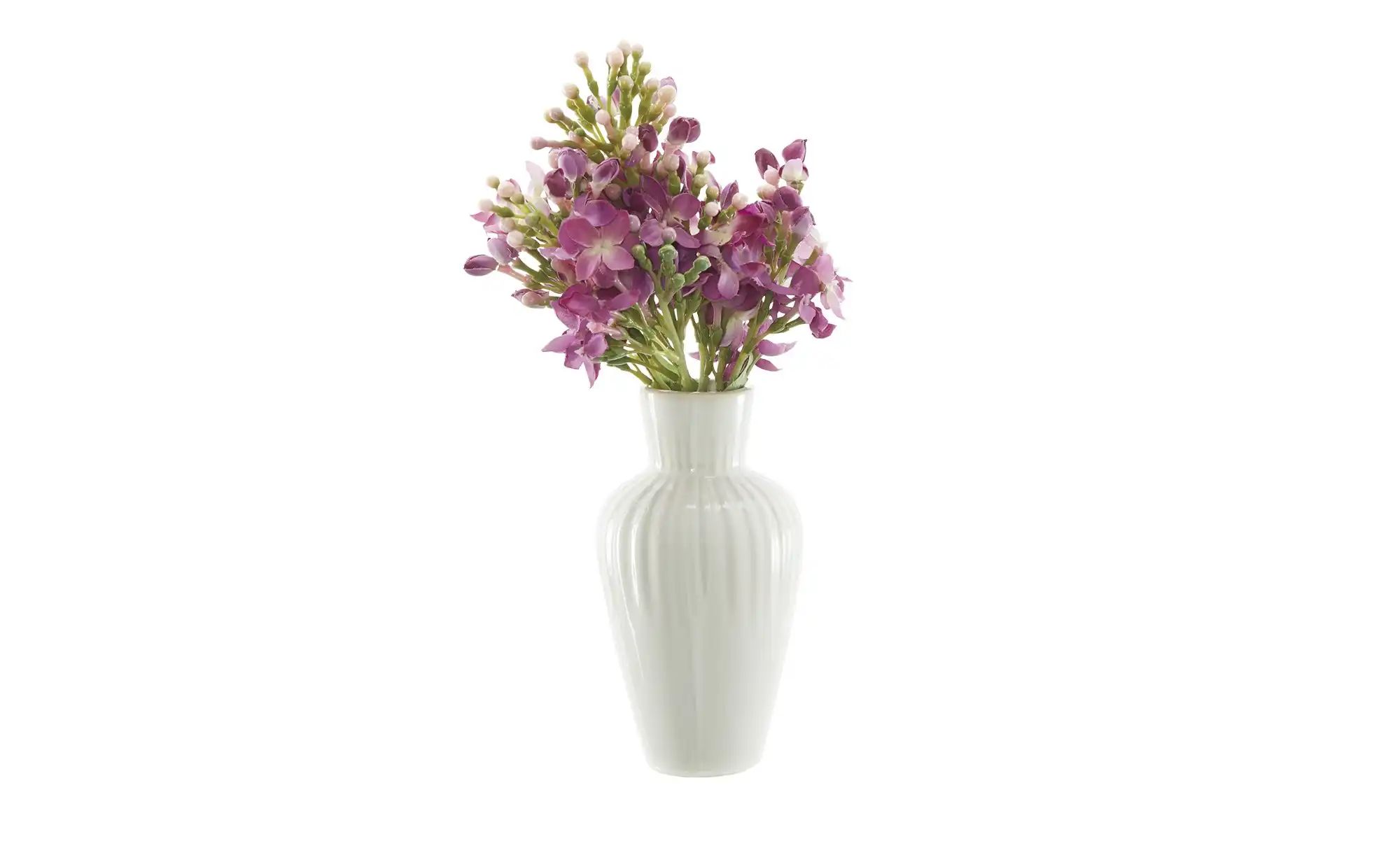 HOME STORY Vase ¦ weiß ¦ Porzellan ¦ Maße (cm): H: 13  Ø: 7 Accessoires > V günstig online kaufen