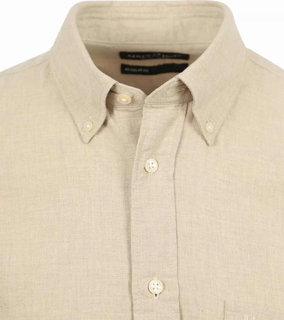 Marc O'Polo Hemd Twill Beige - Größe XL günstig online kaufen