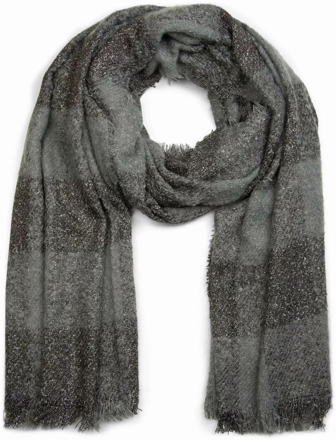 styleBREAKER XXL-Schal Strickschal mit Vichy Karo günstig online kaufen