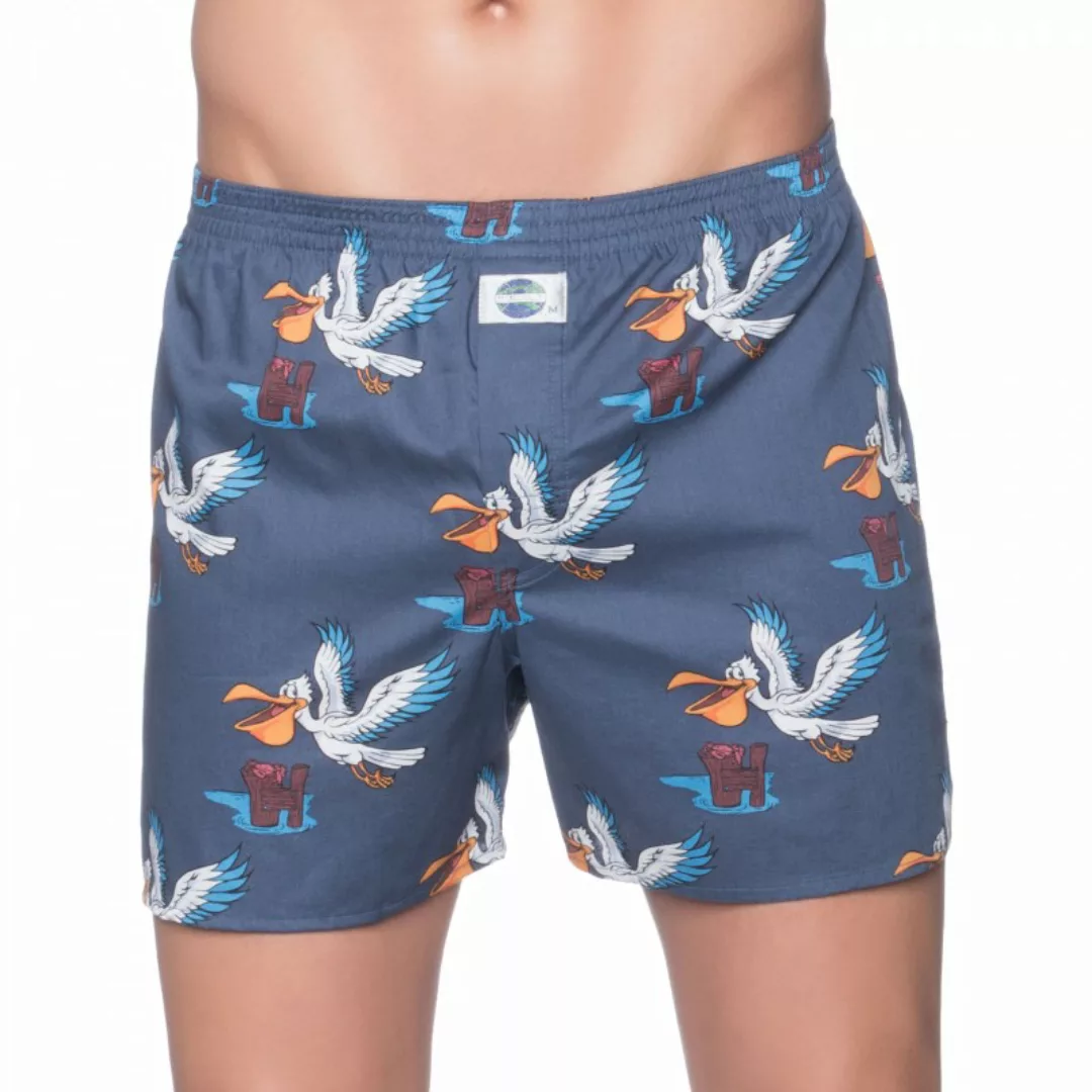 D.E.A.L International Boxershorts Blau mit Print günstig online kaufen