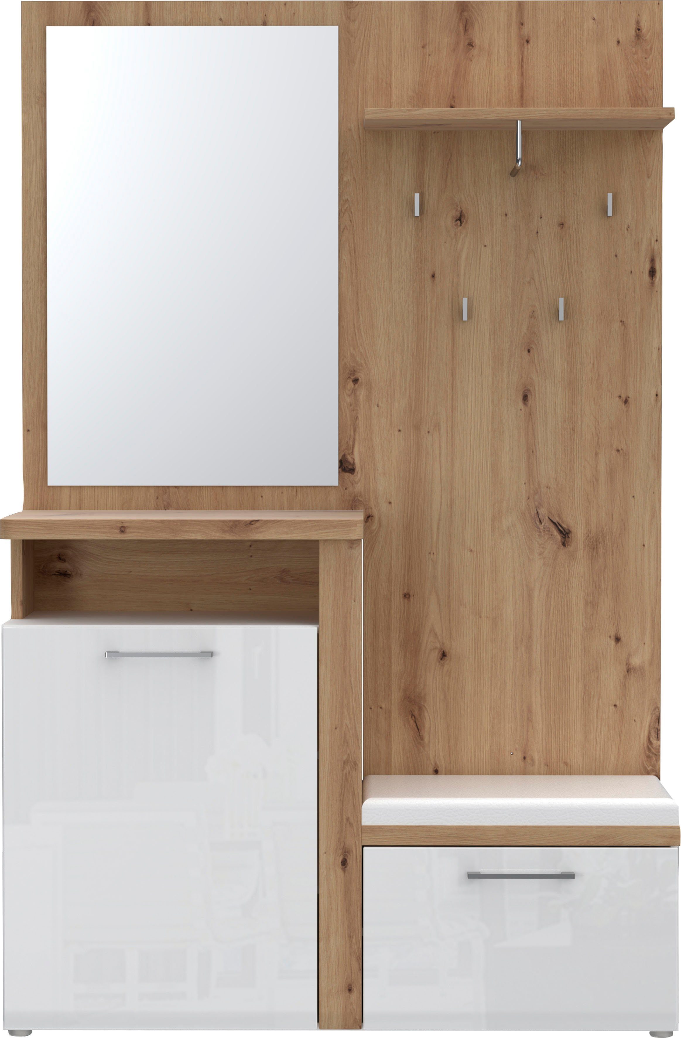 FORTE Kompaktgarderobe "Tuluza", Breite ca. 128,8 cm günstig online kaufen