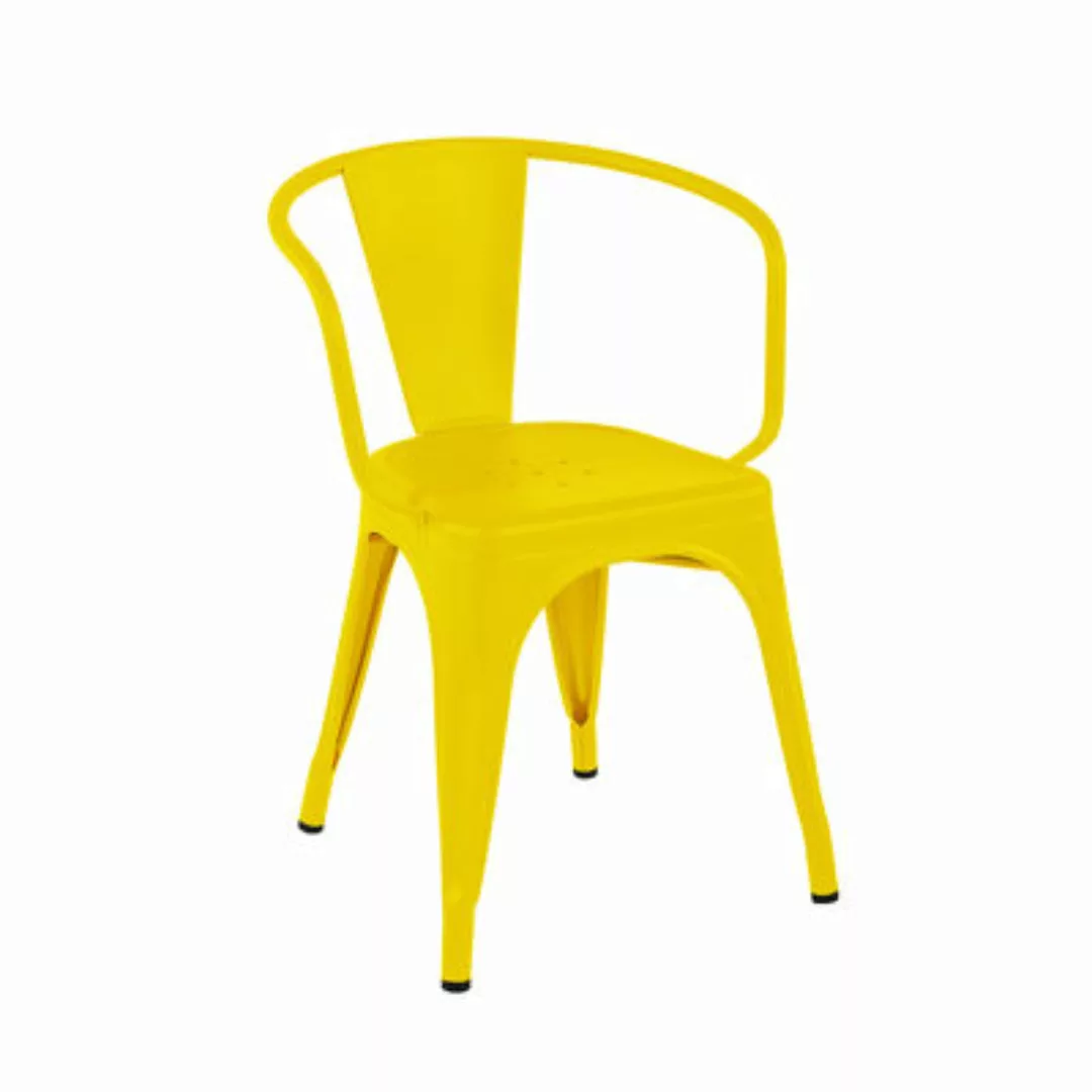 Stapelbarer Sessel A56 Indoor metall gelb / Stahl farbig Für den Innenberei günstig online kaufen
