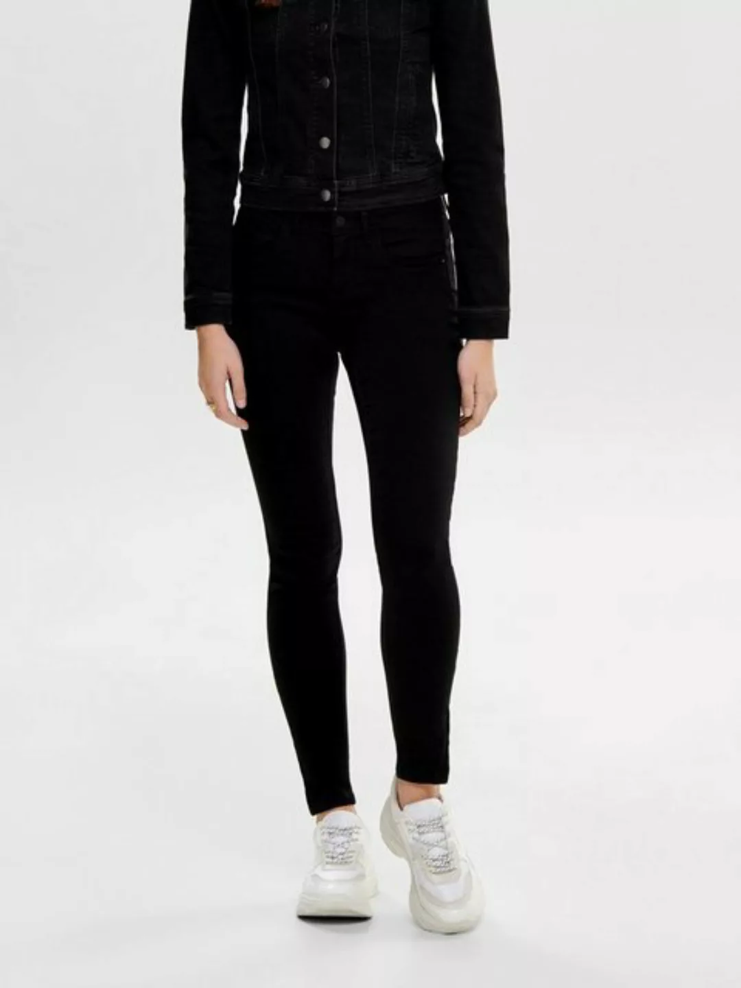 Only Damen Jeans onlKENDELL ETERNAL ANKLE - Skinny Fit - Schwarz - Black günstig online kaufen