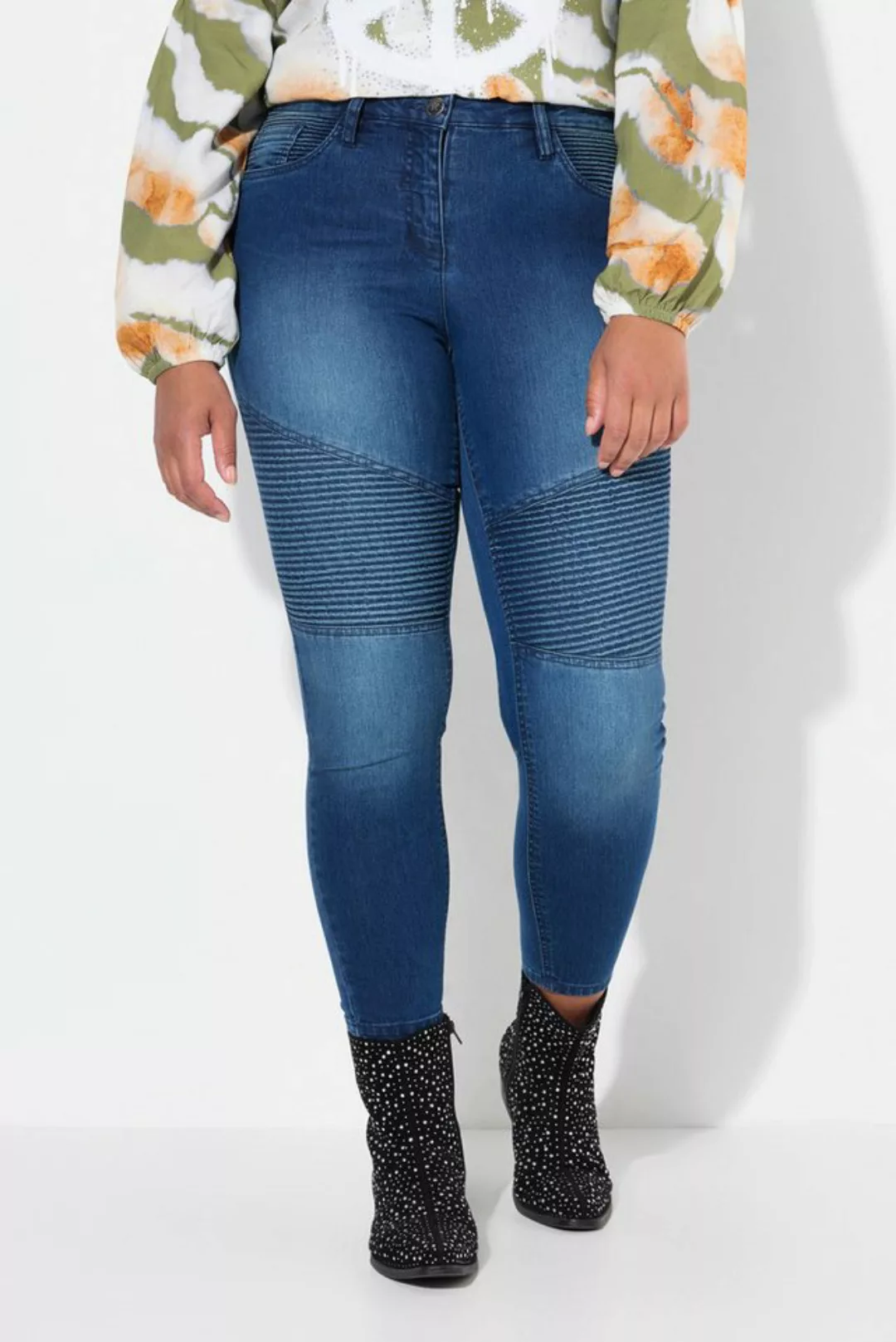 Angel of Style Röhrenjeans Jeans Slim Fit Patch-Look 5-Pocket günstig online kaufen