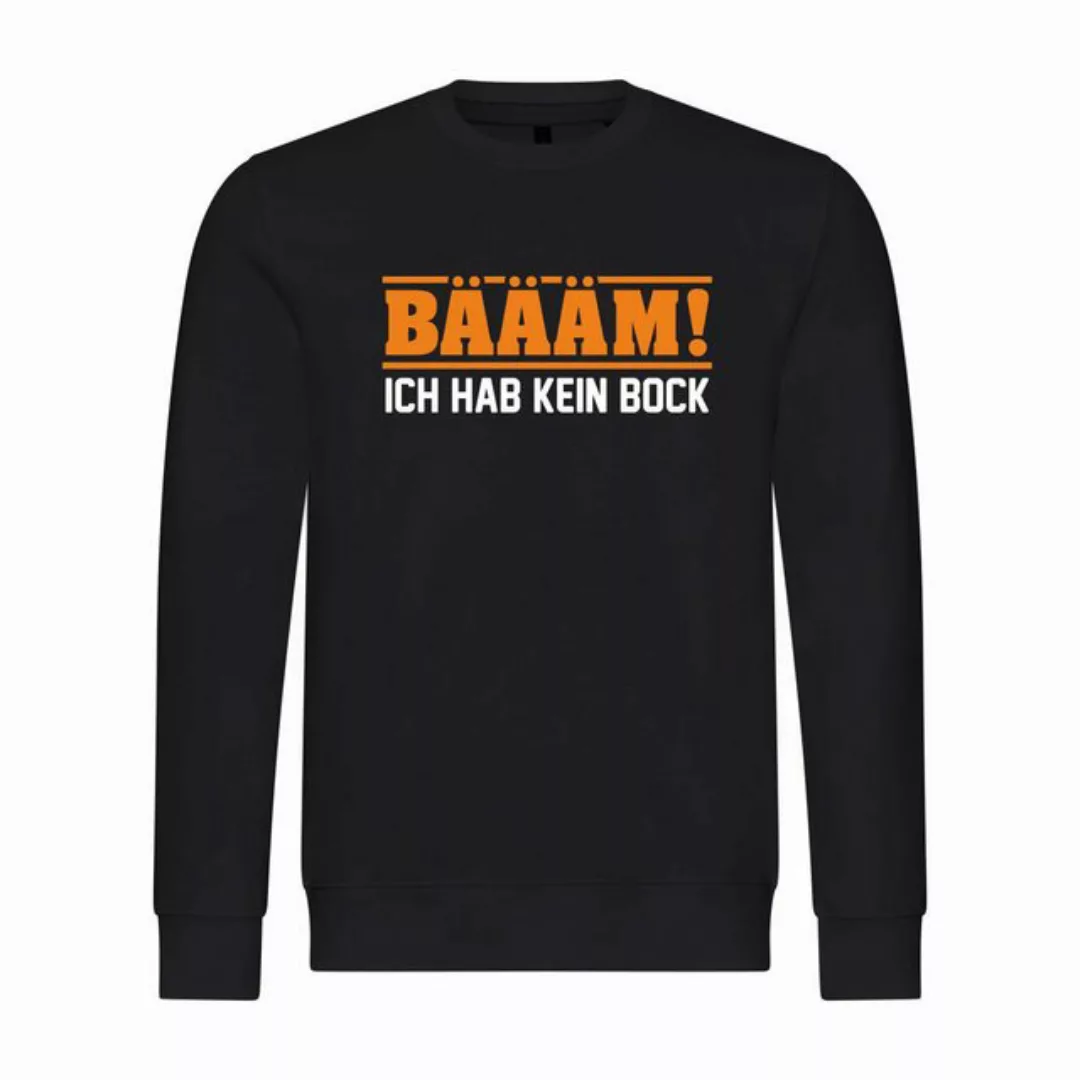 deinshirt Rundhalspullover Herren Pullover BÄÄÄM Ich hab kein bock mehr ORA günstig online kaufen