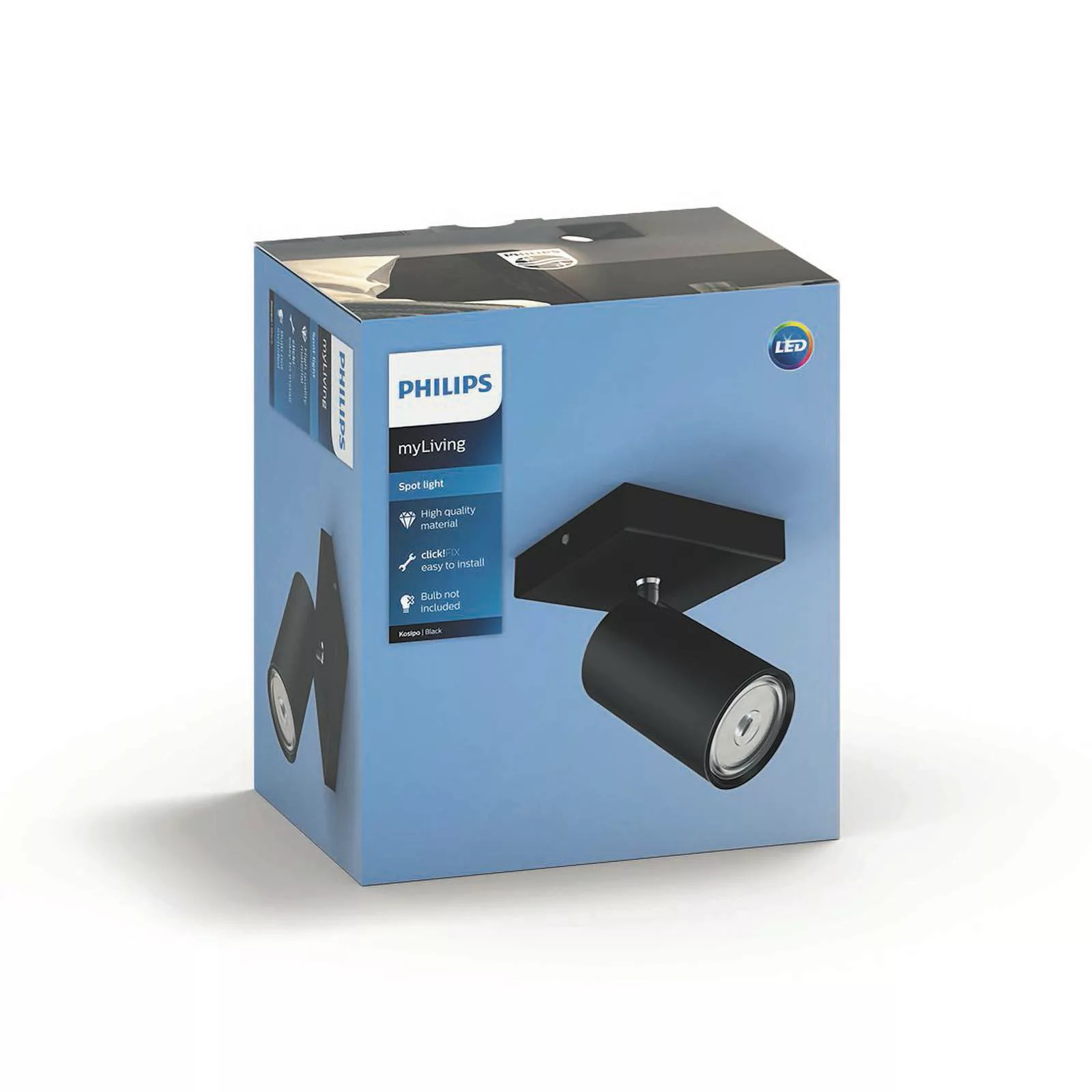 Philips myLiving Kosipo Spot GU10 schwarz 1-fl. günstig online kaufen