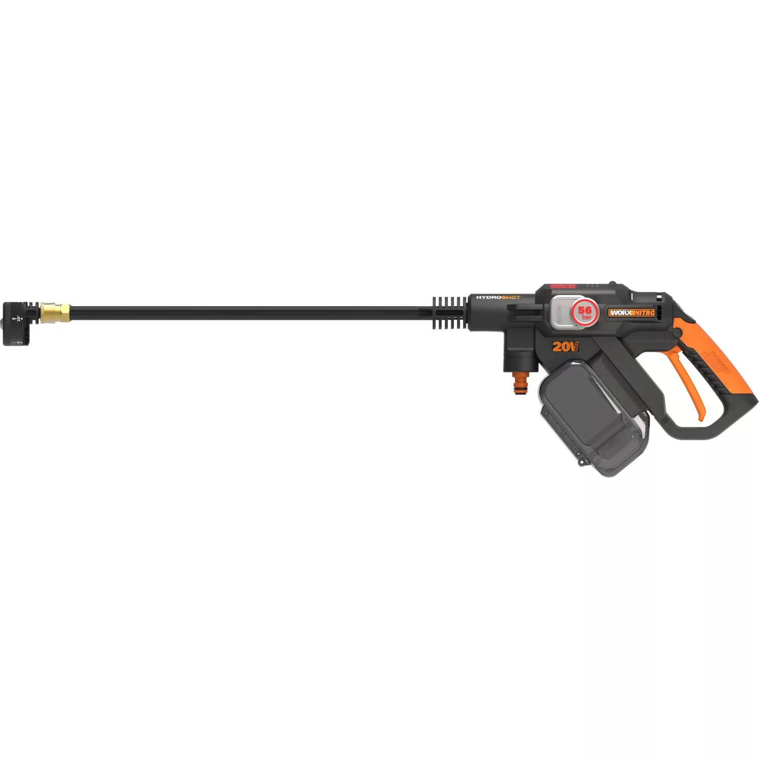 Worx Akku-Hochdruckreiniger "WG633E.9 Hydroshot", bürstenloser Motor, 5-in- günstig online kaufen