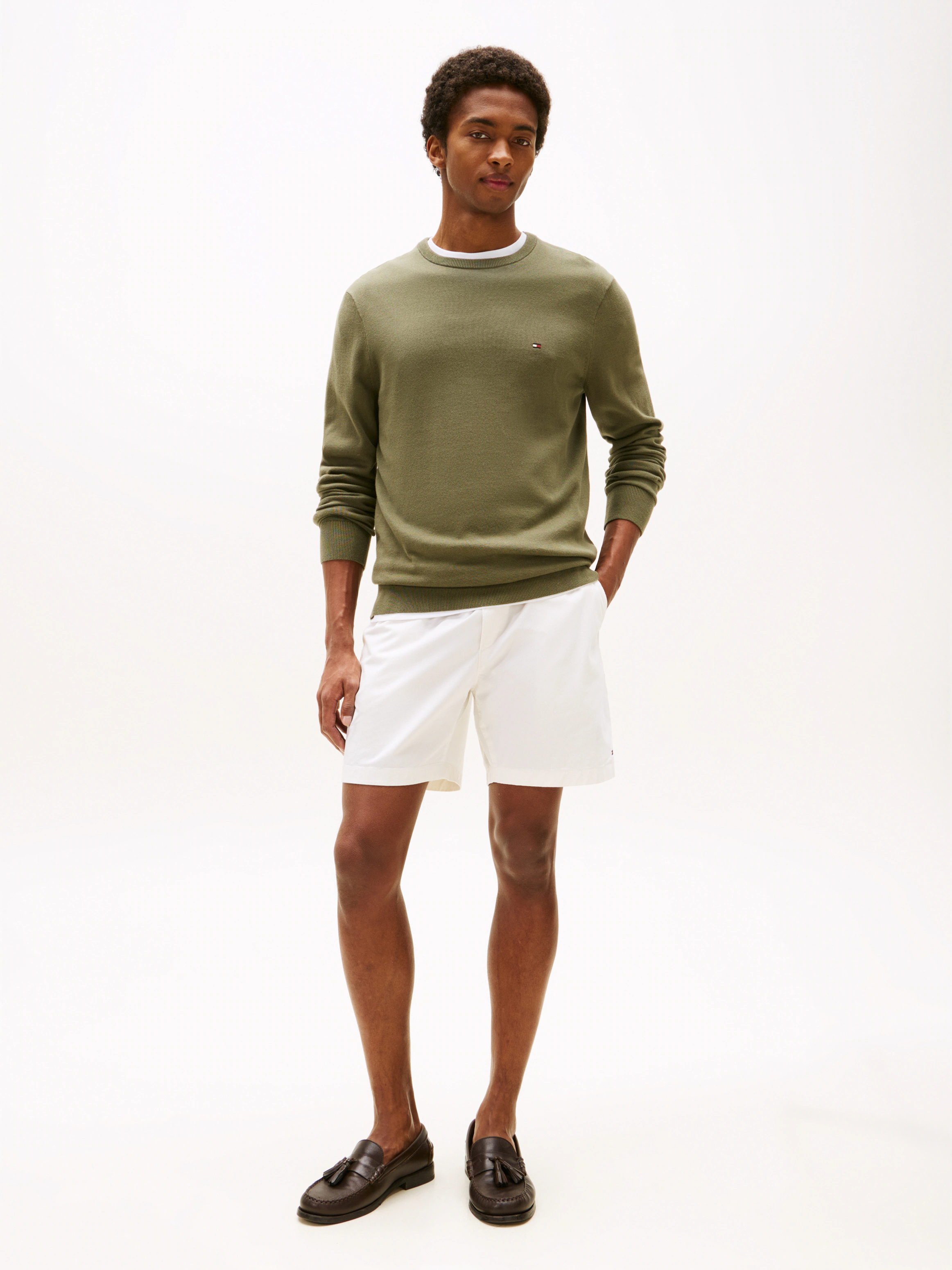 Tommy Hilfiger Rundhalspullover ESSENTIAL COTTON CREW günstig online kaufen