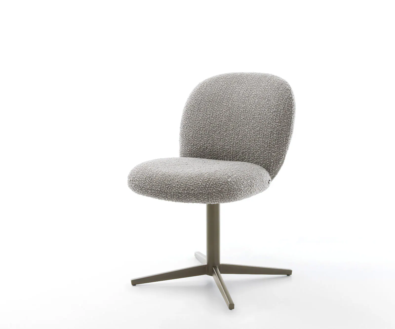 DELIFE Polsterstuhl Nube-Flex, Fußkreuz Effektfinish Titan günstig online kaufen