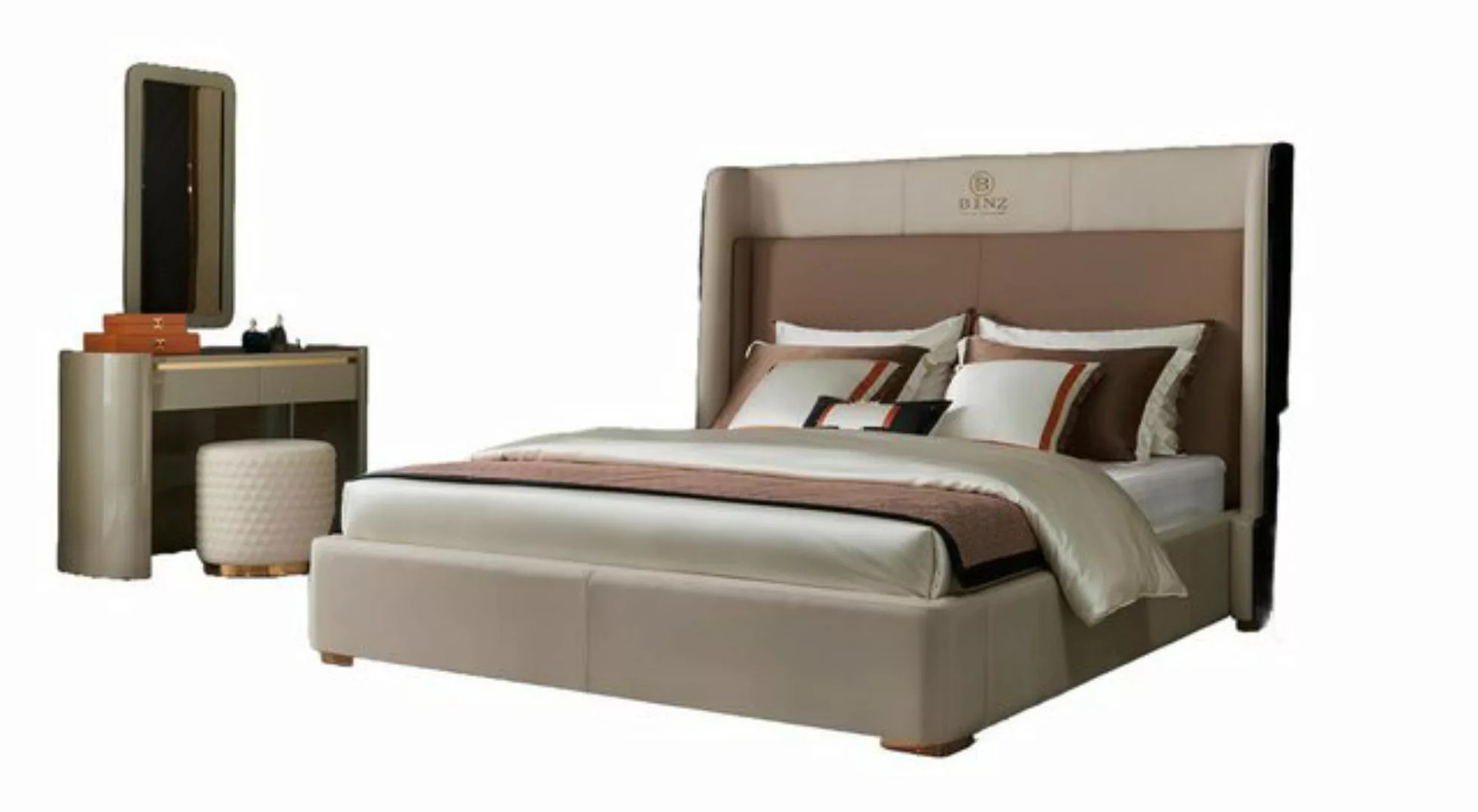 Xlmoebel Bett Exklusive Hotelbett Doppelbett Holzdesign Modernes Bett 180x2 günstig online kaufen